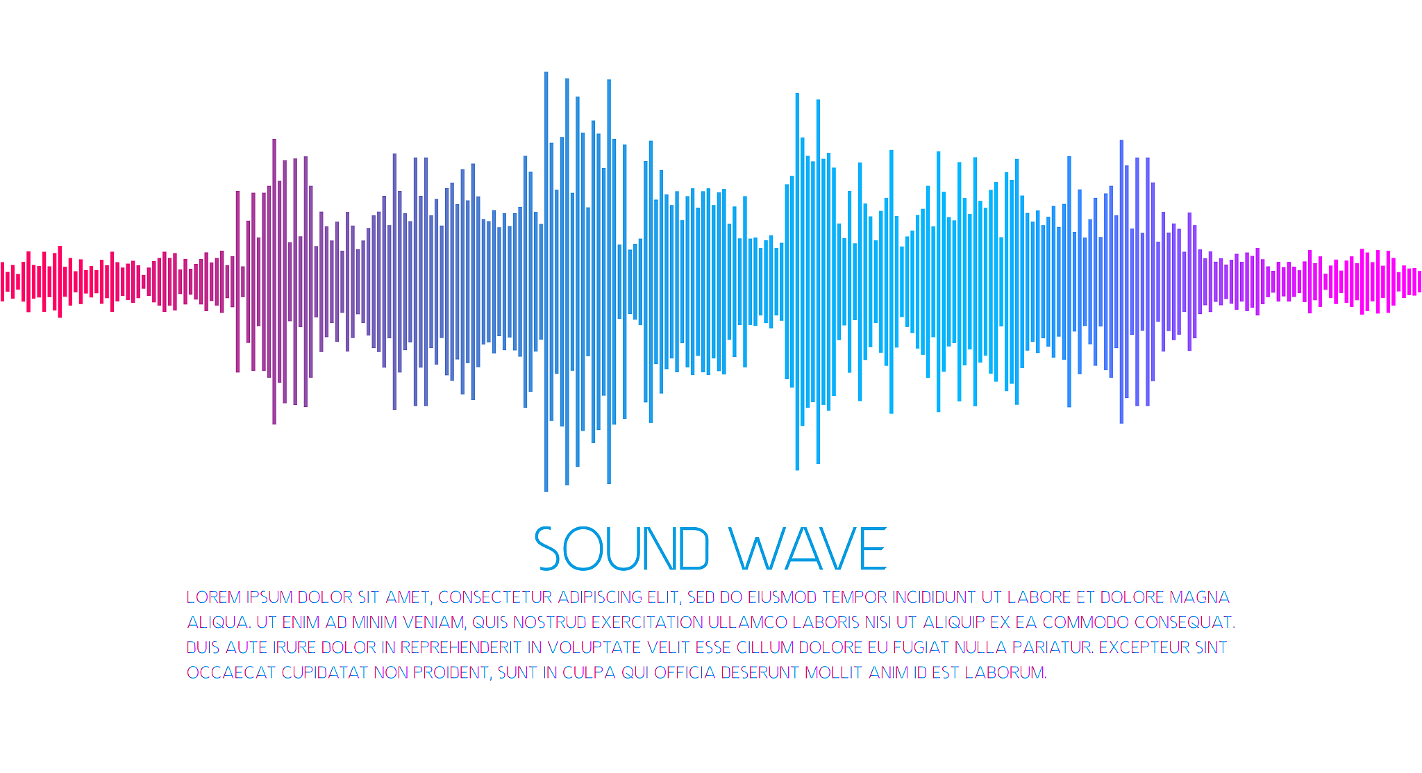 music sound wave spectrum. vector illustration