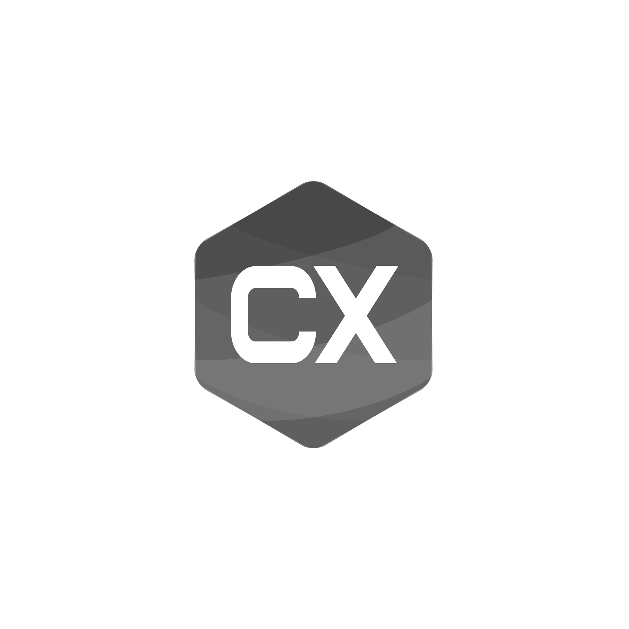 initial letter cx logo template design