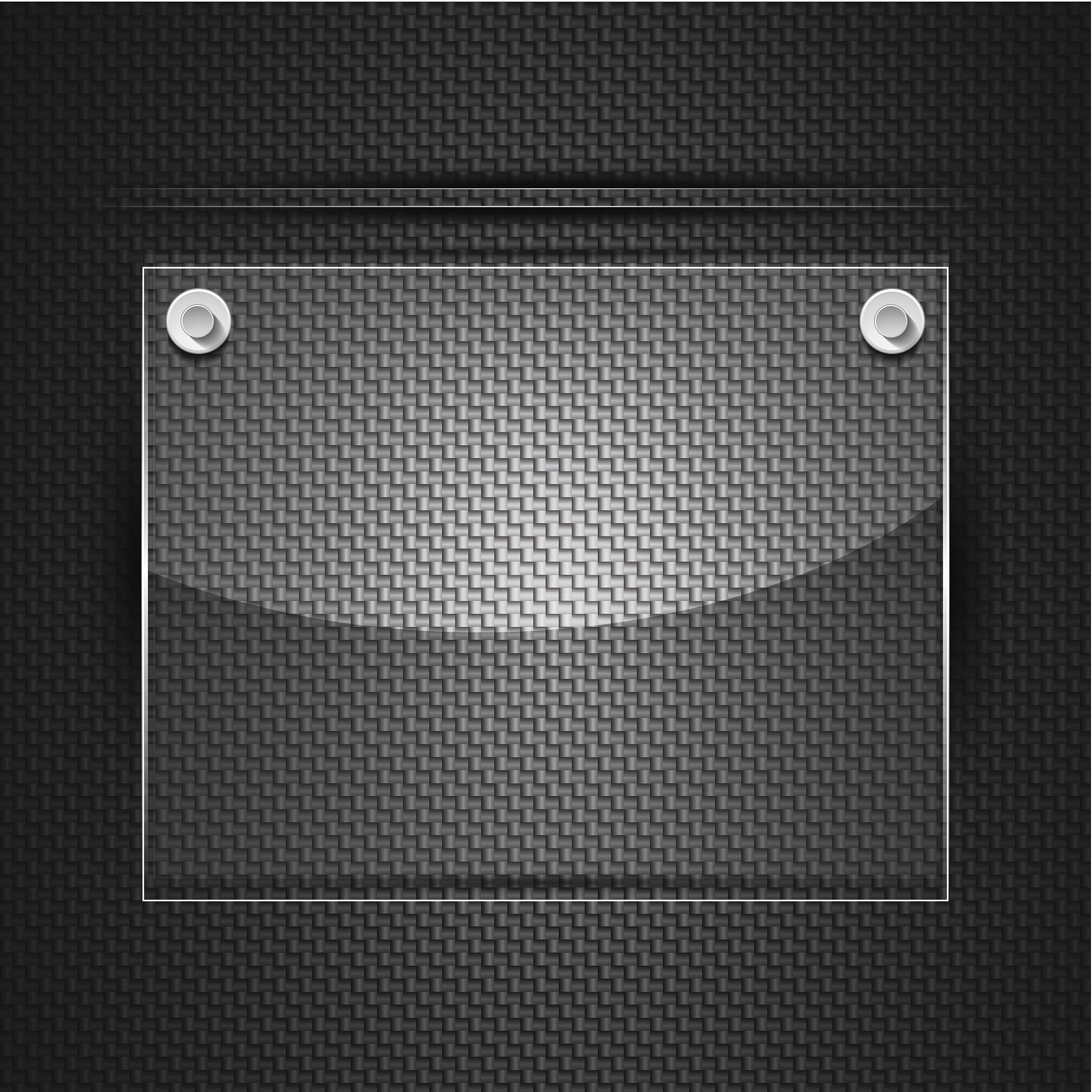 vector glass plate in carbon texture