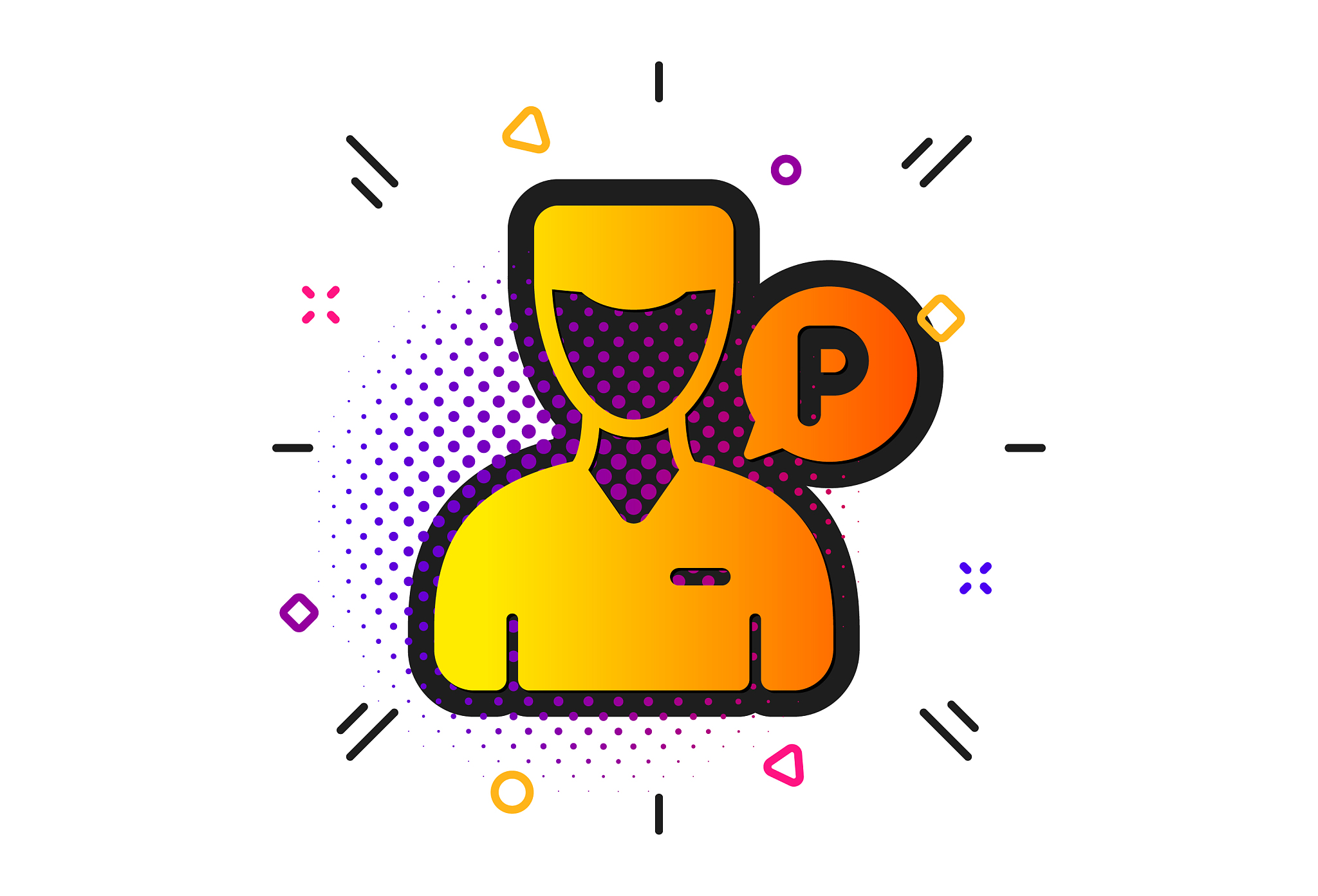 valet servant icon parking person sign