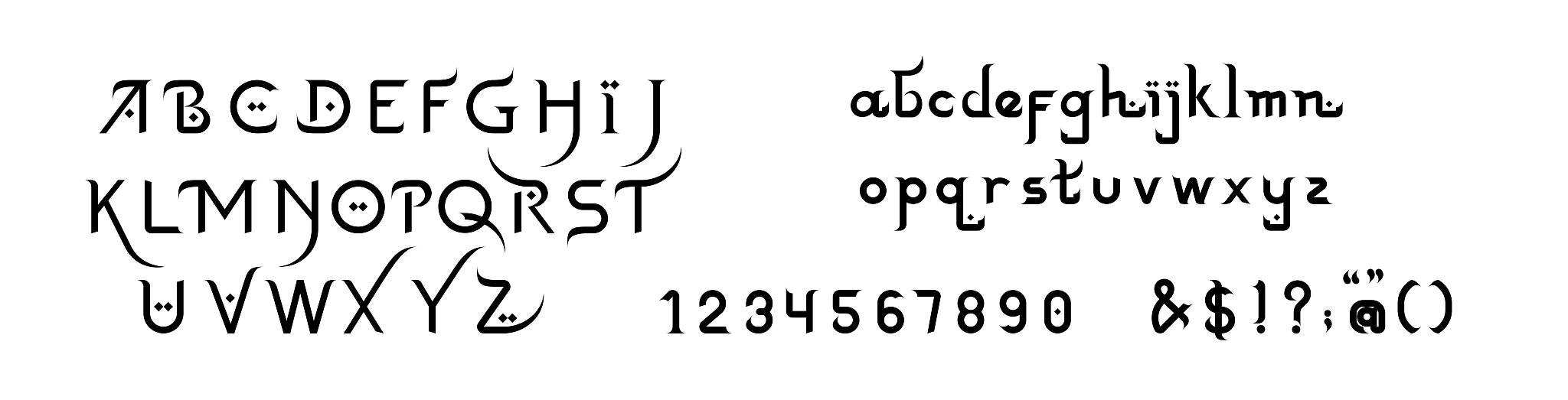 arabic inspired typography