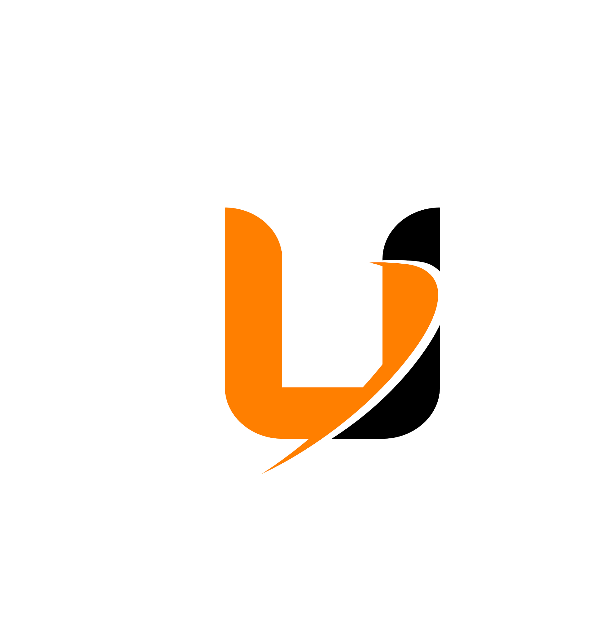 letter u logo icon design template elements