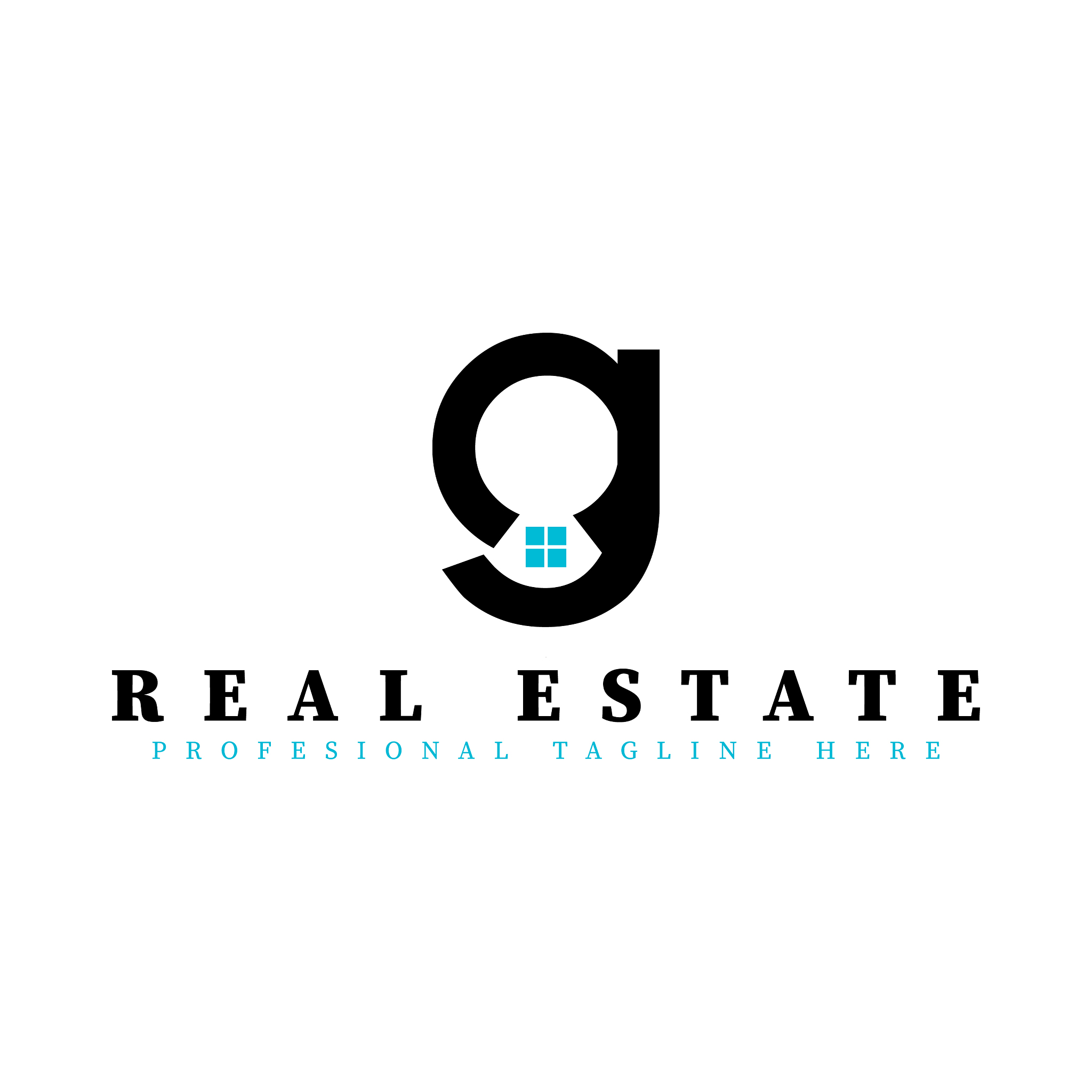 real estate initial letter g logo design template