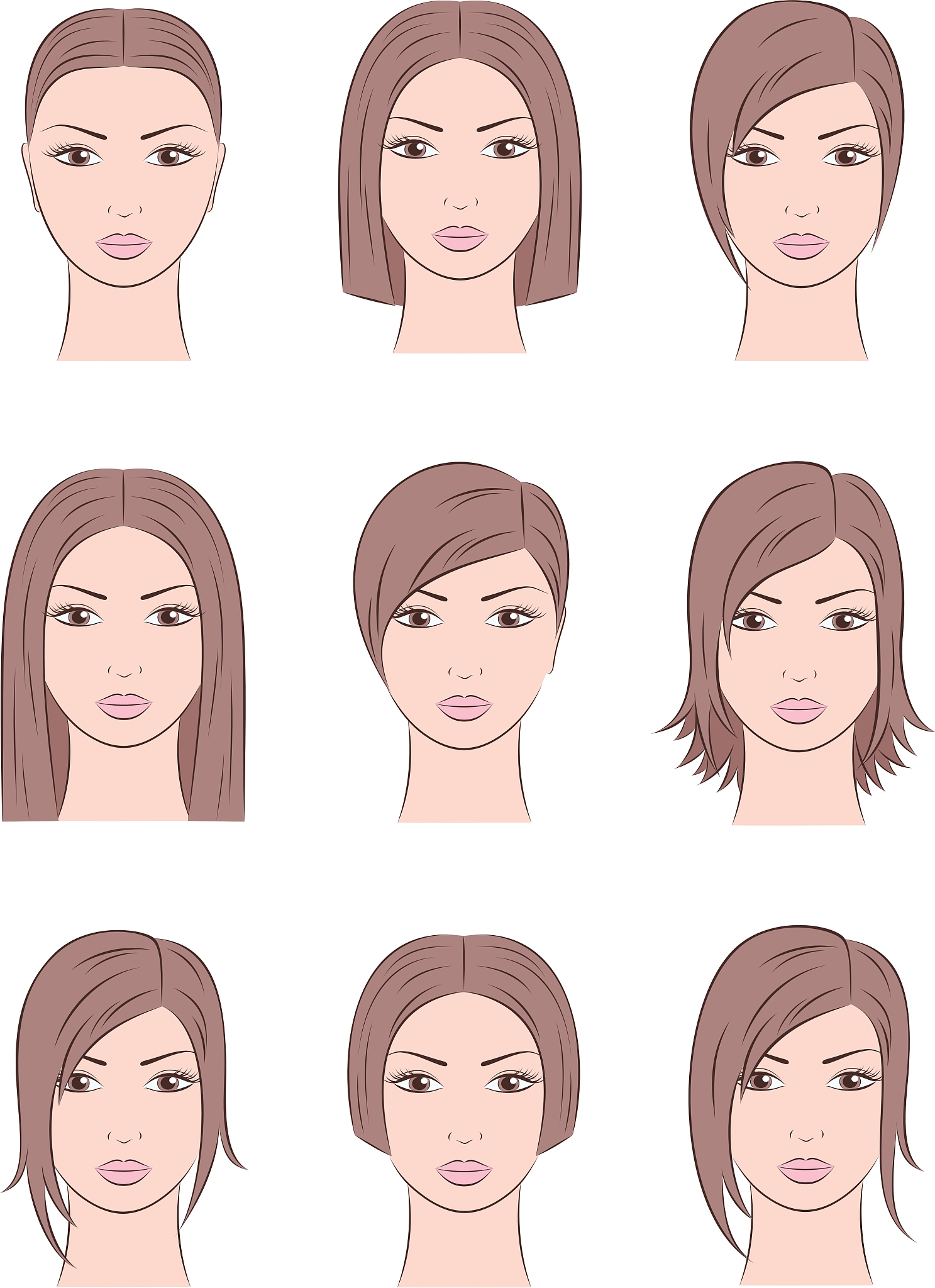 脸型配发型指南：不同脸型适合烫什么头发？