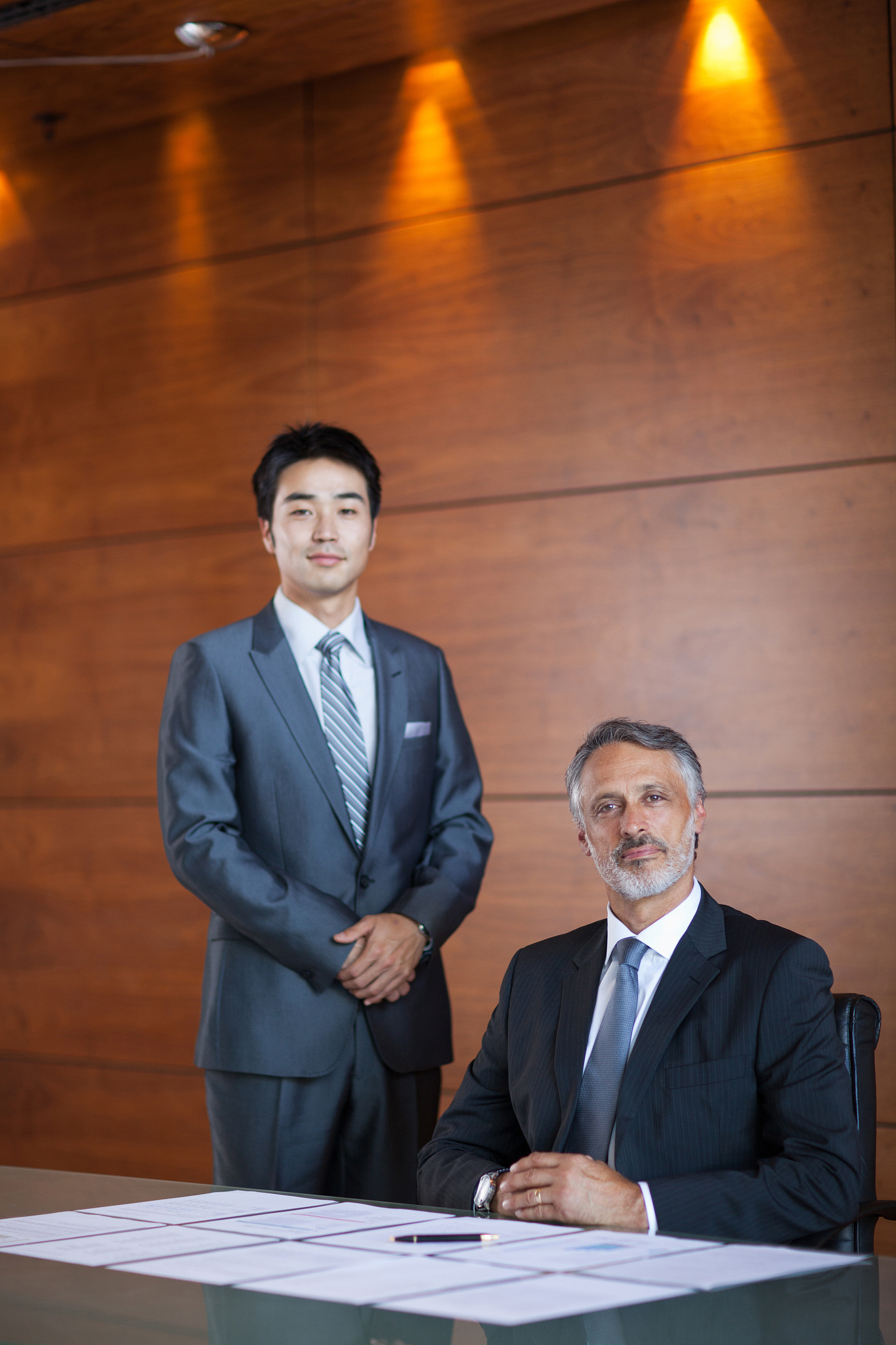 portrait of confident business people in conference room