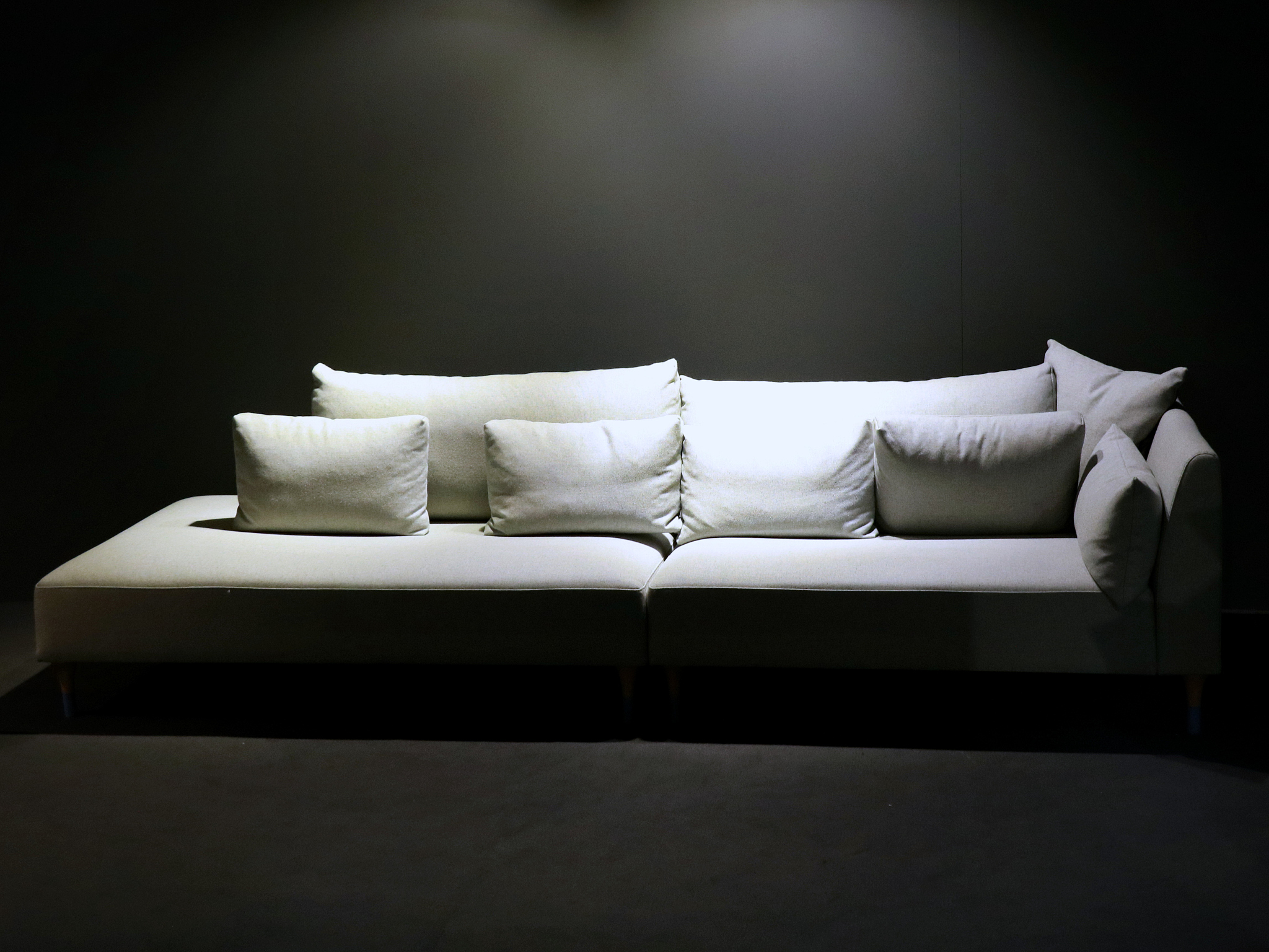 white bed