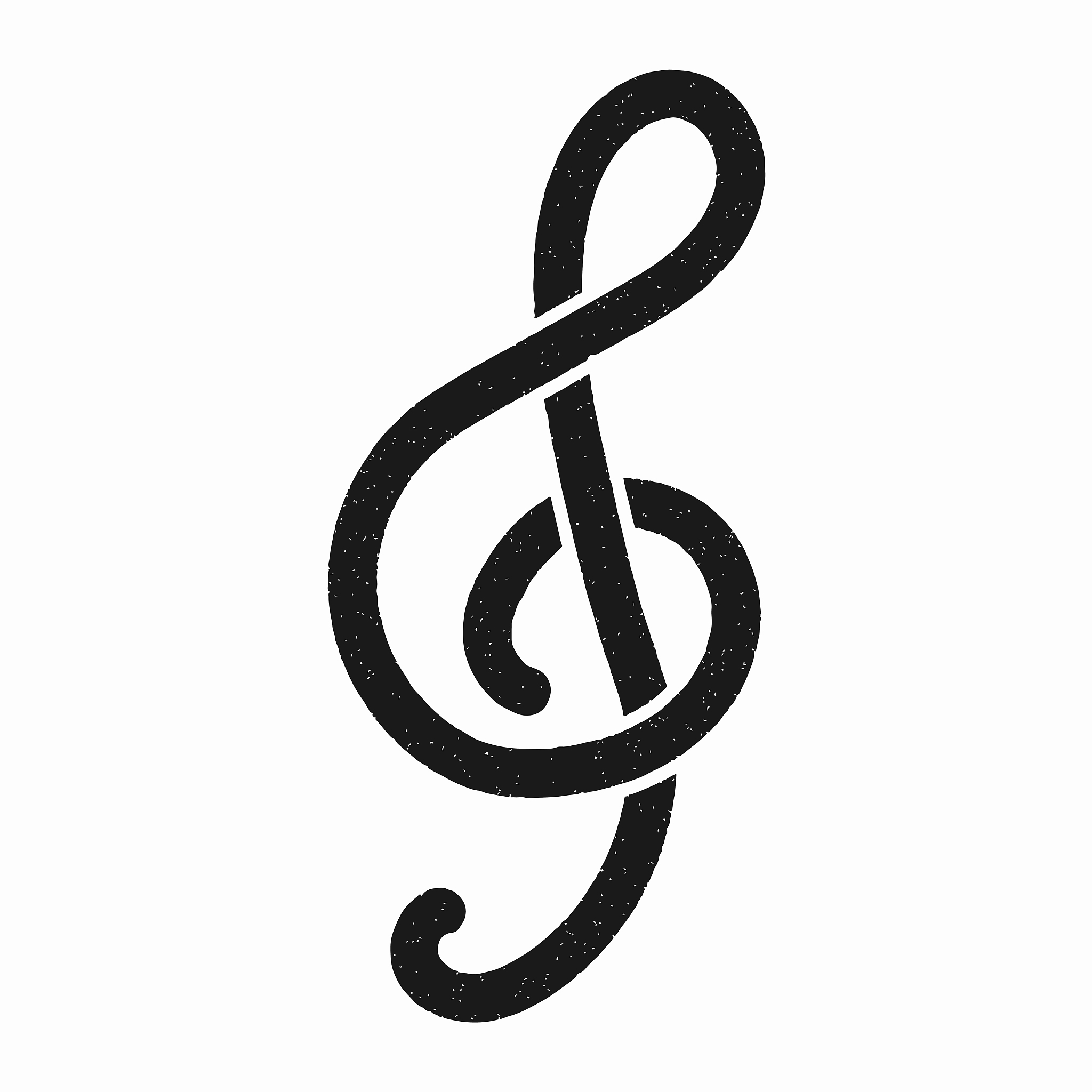 music notes hand drawn vector design