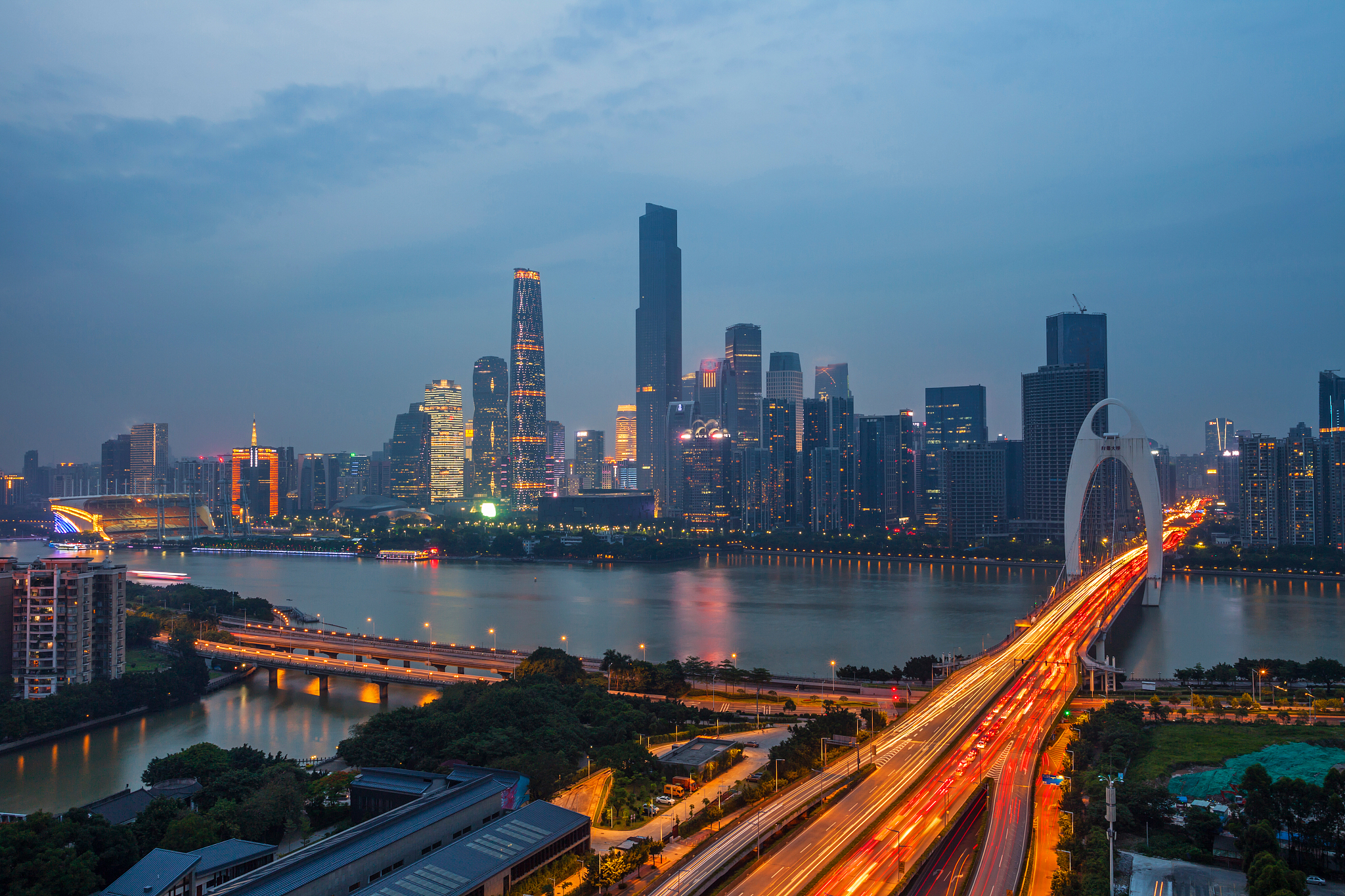 广东省广州城市建筑风光