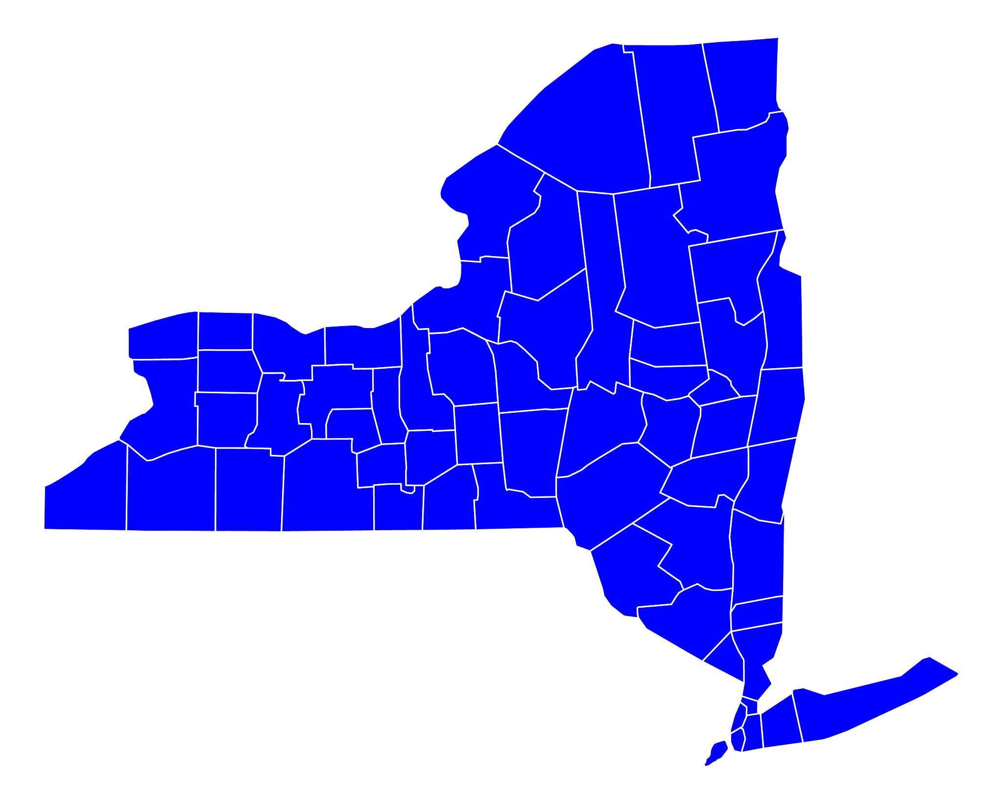 map of new york