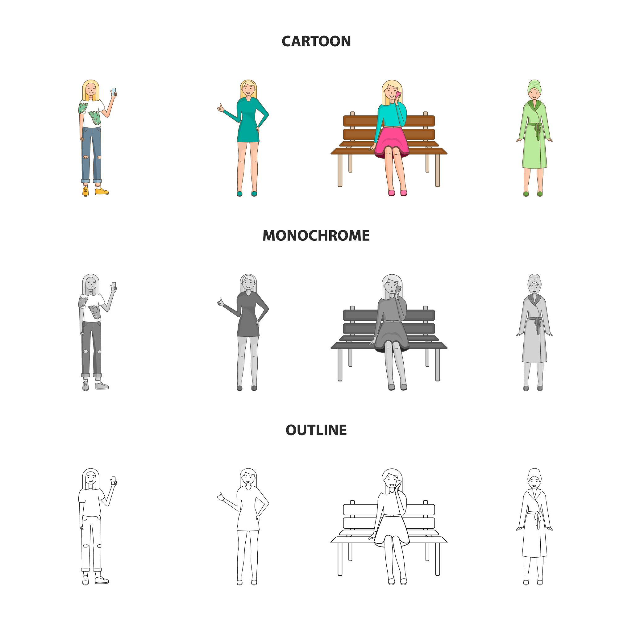 isolated object posture and mood logo