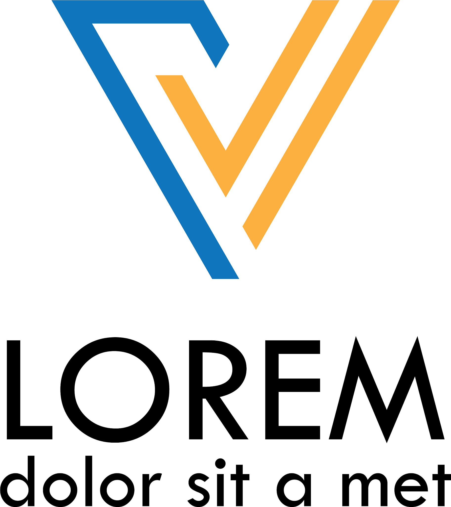 line letter v logo