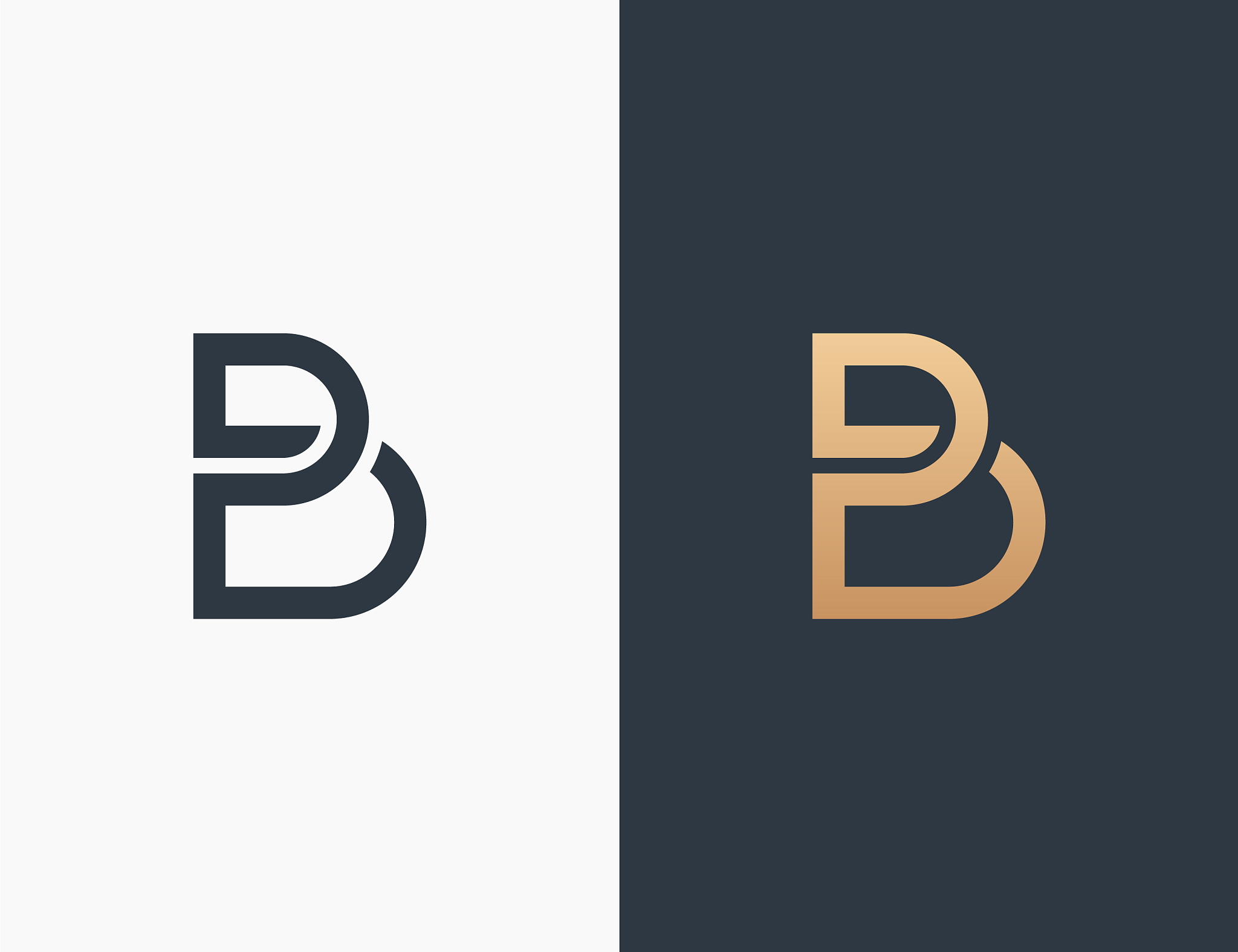 letter b logo template