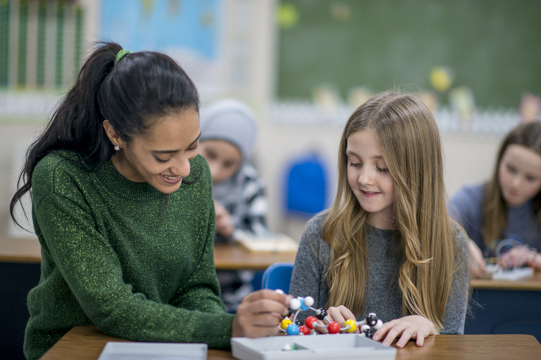 building molecule together