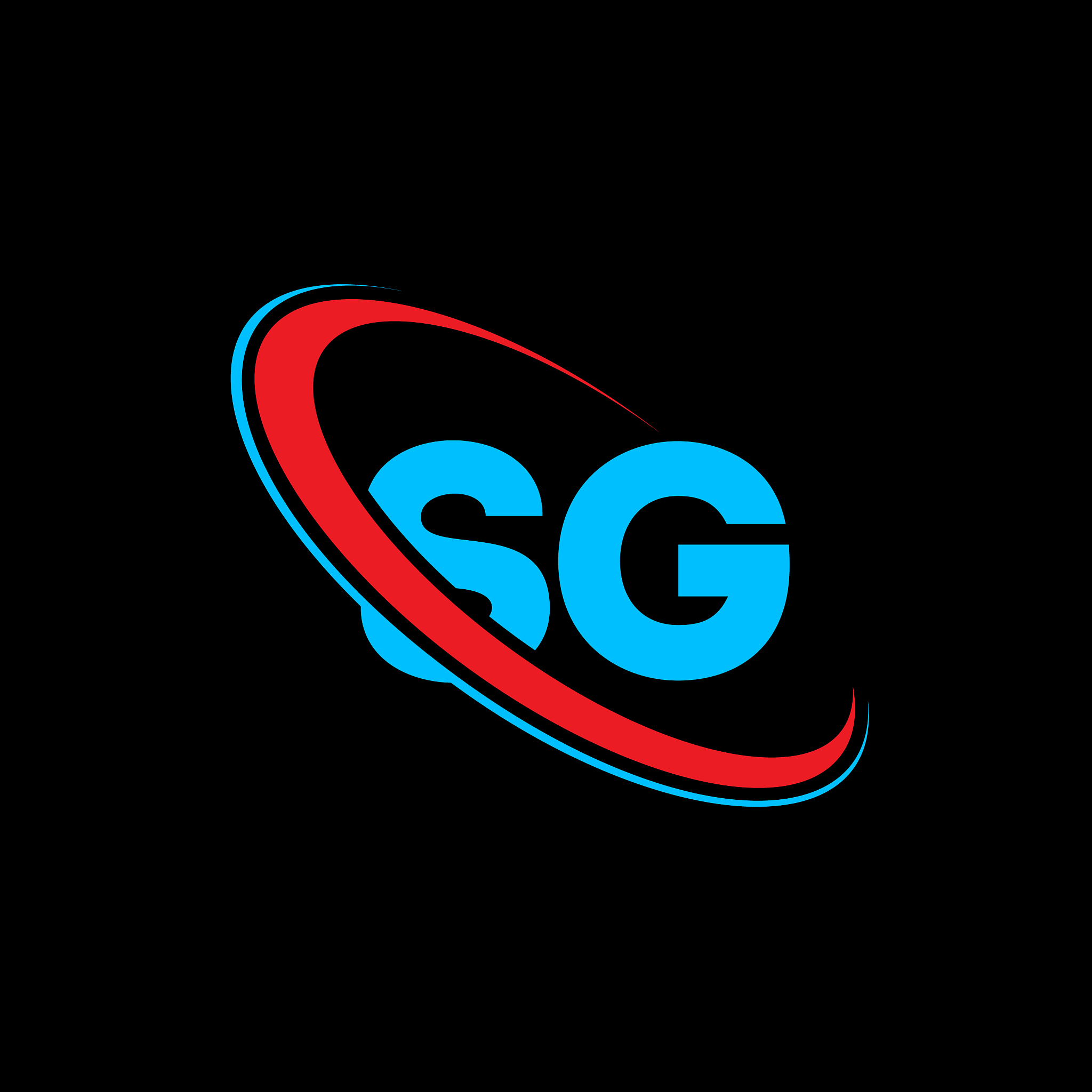 sg s g letter logo design initial letter sg