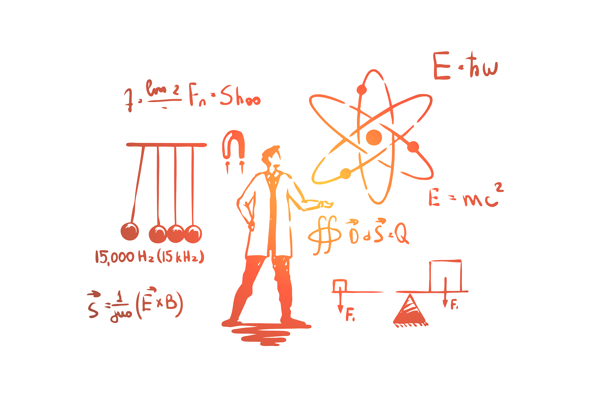 man in white coat science experiment