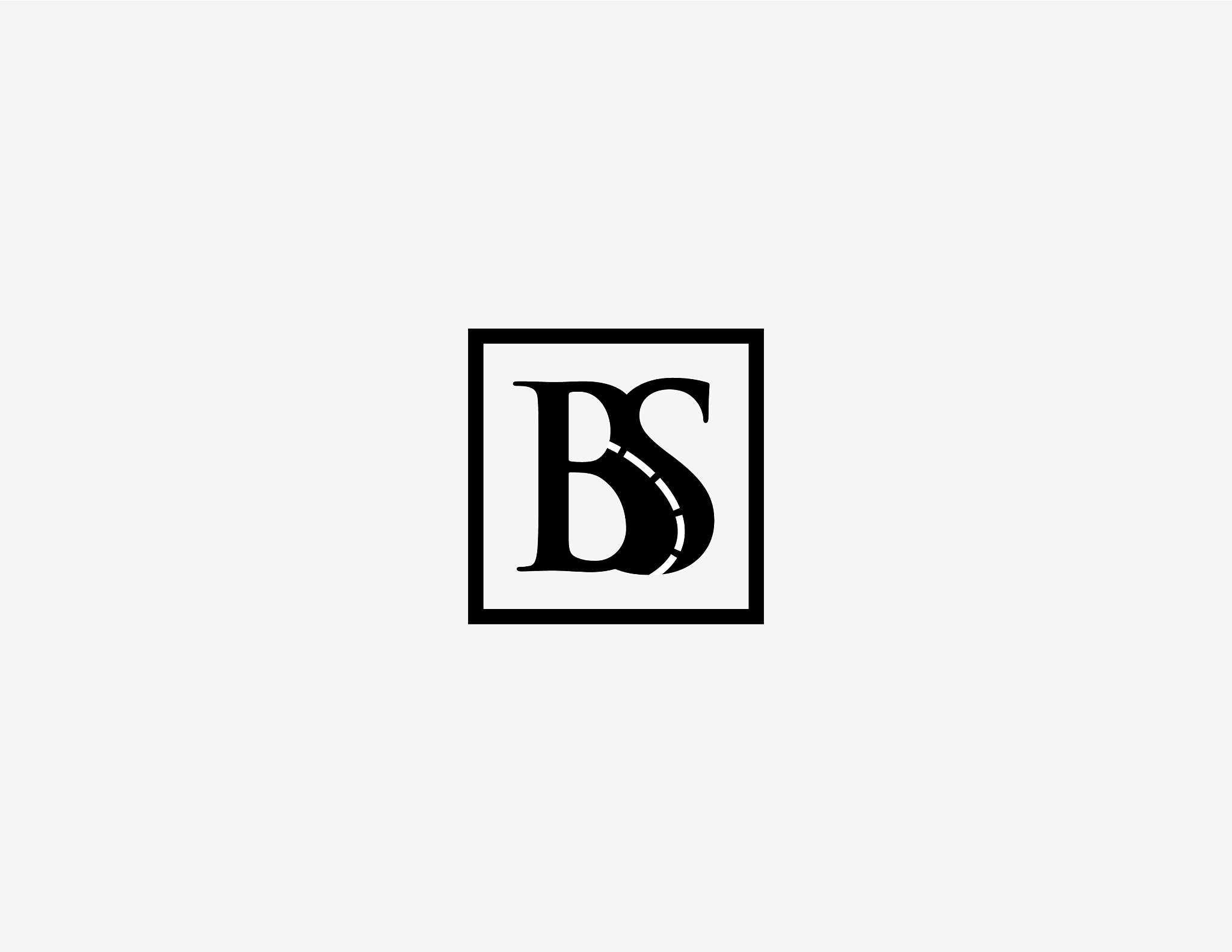 letter bs road creative abstract business logo