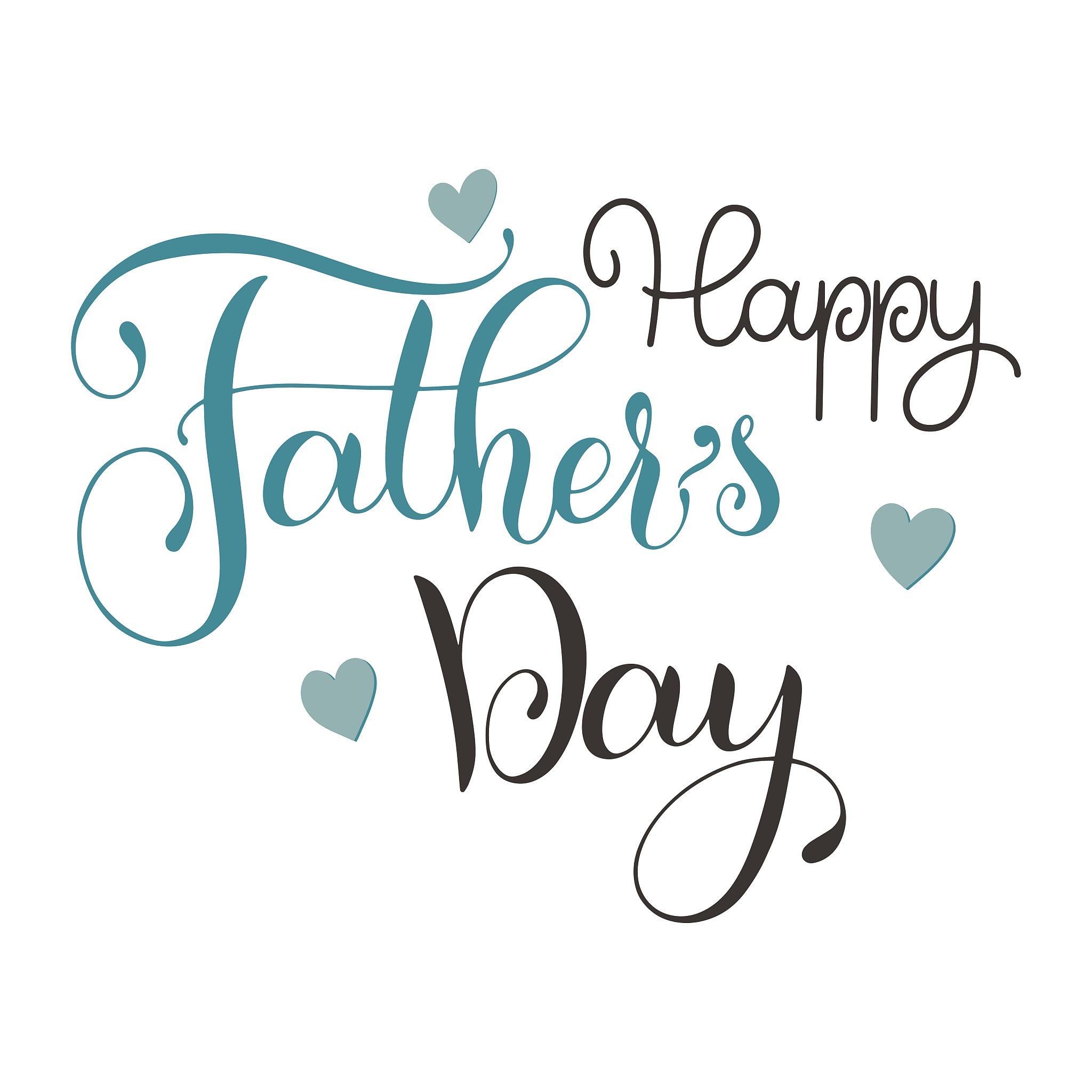 happy father day lettering