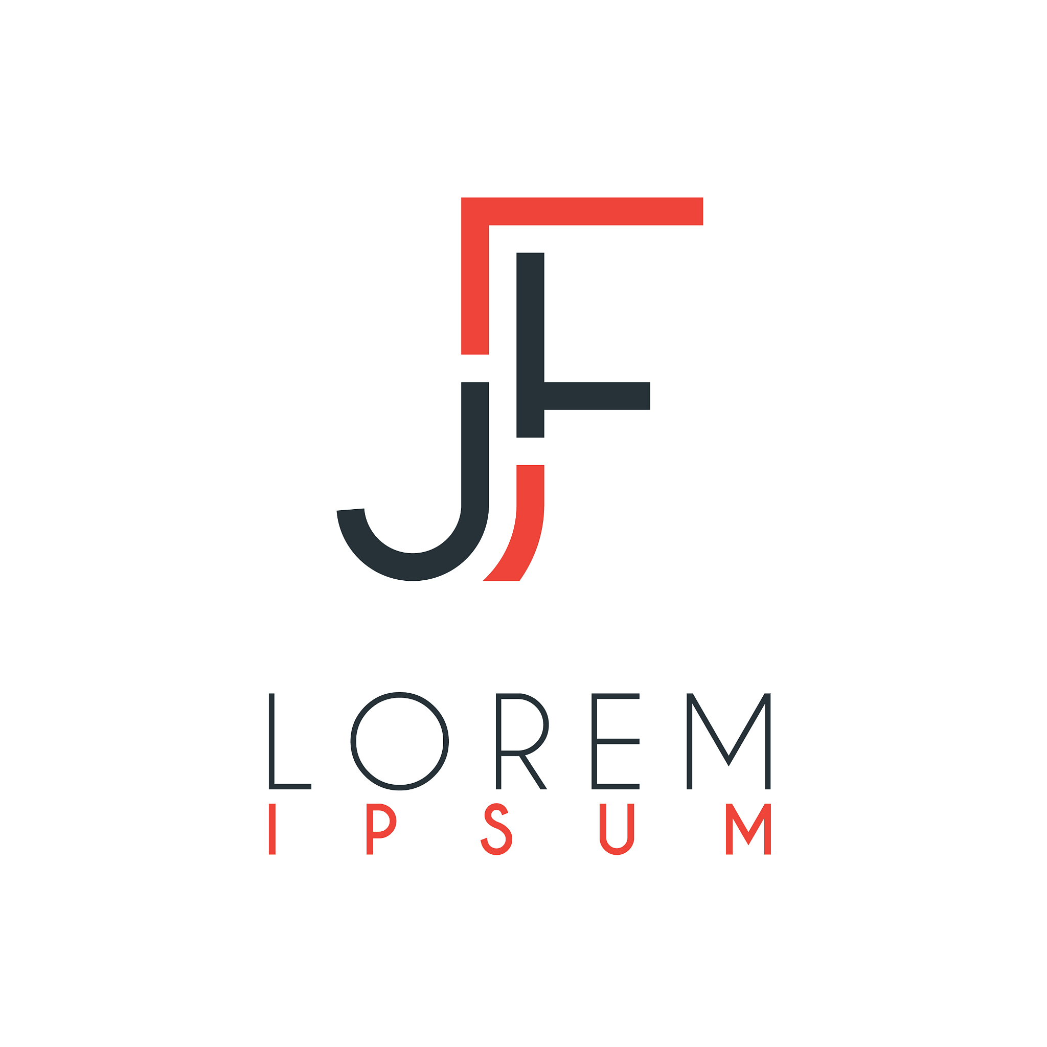 the logo between letter j and letter f or jf