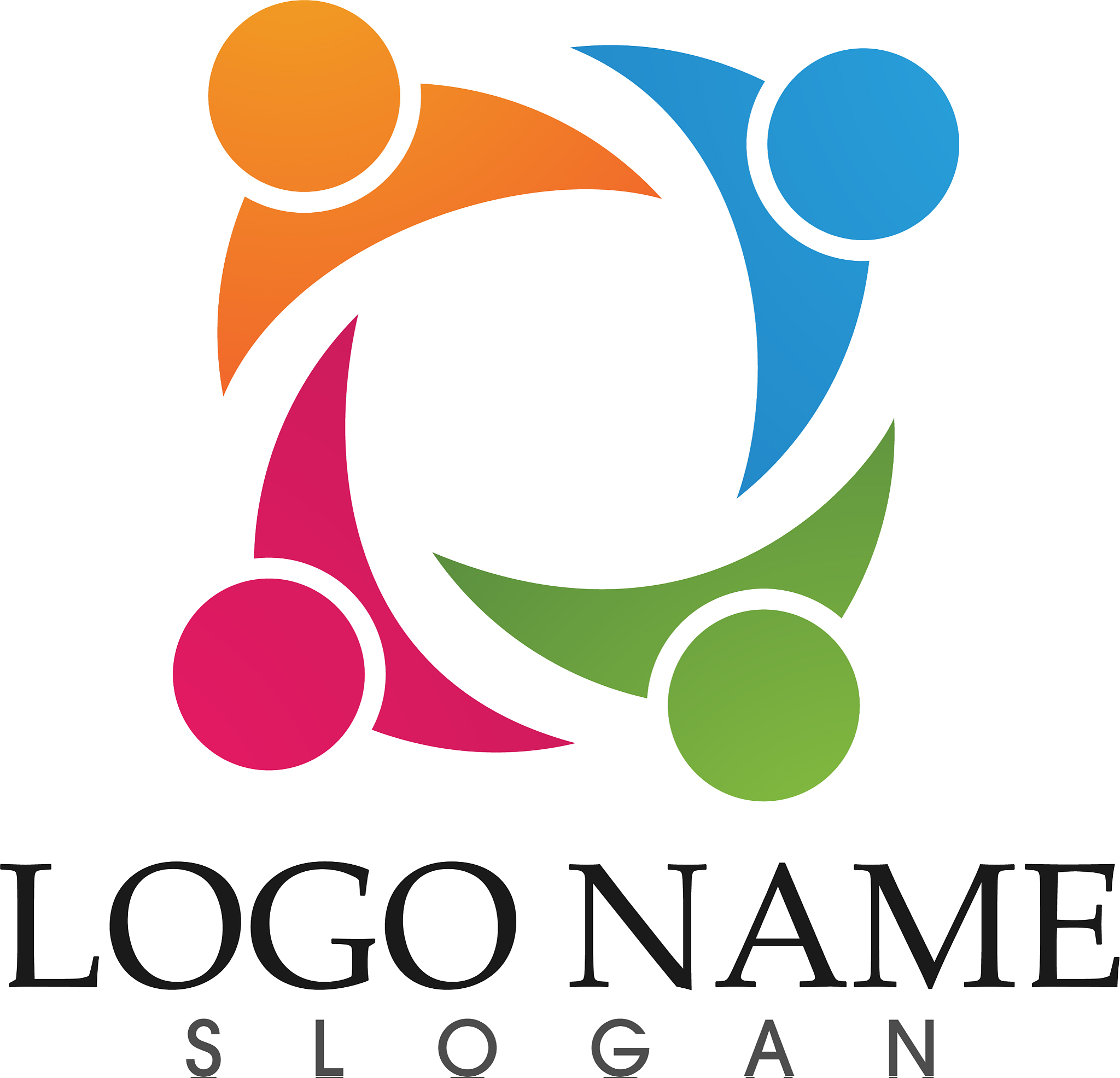 community people care logo and symbols template