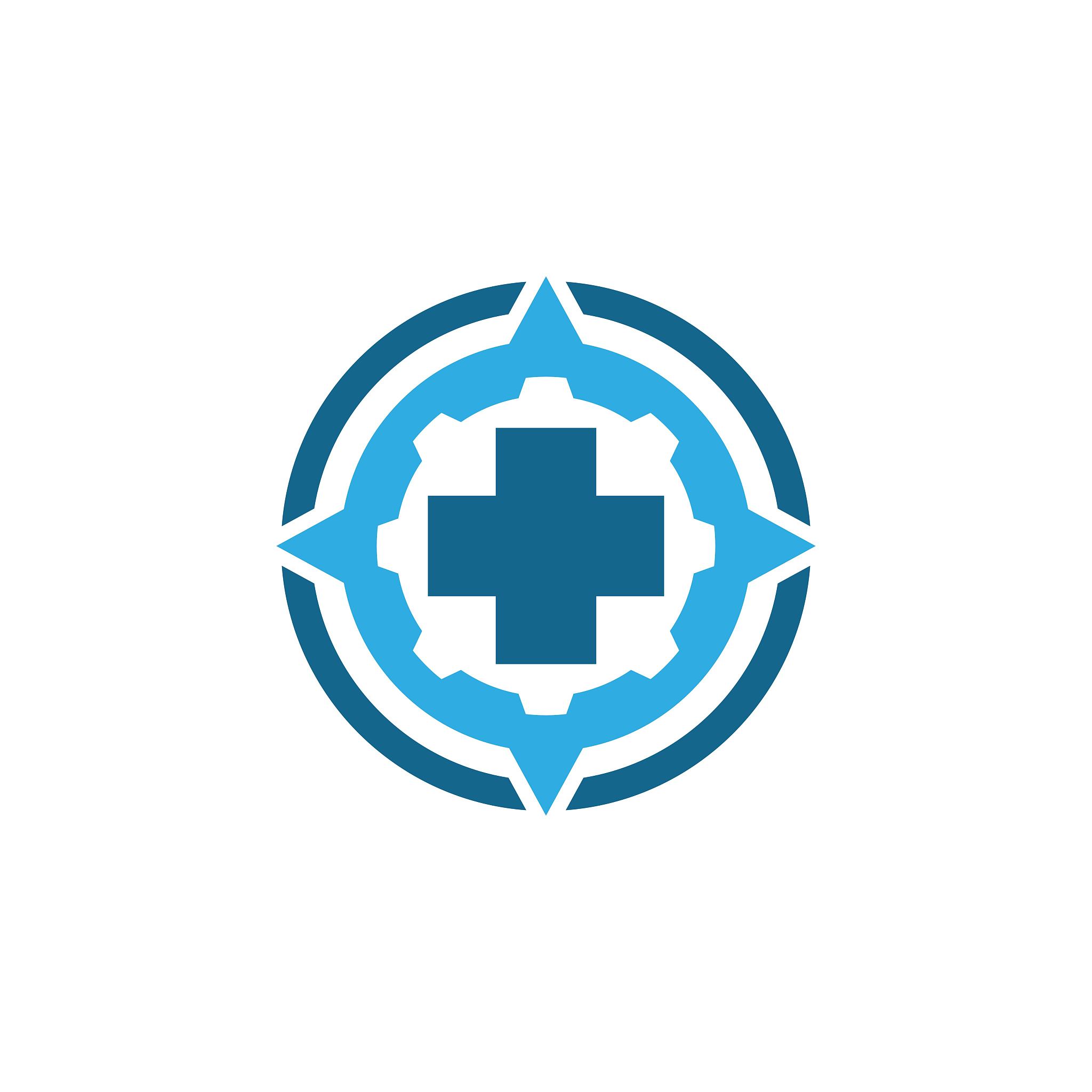 medical cross vector icon
