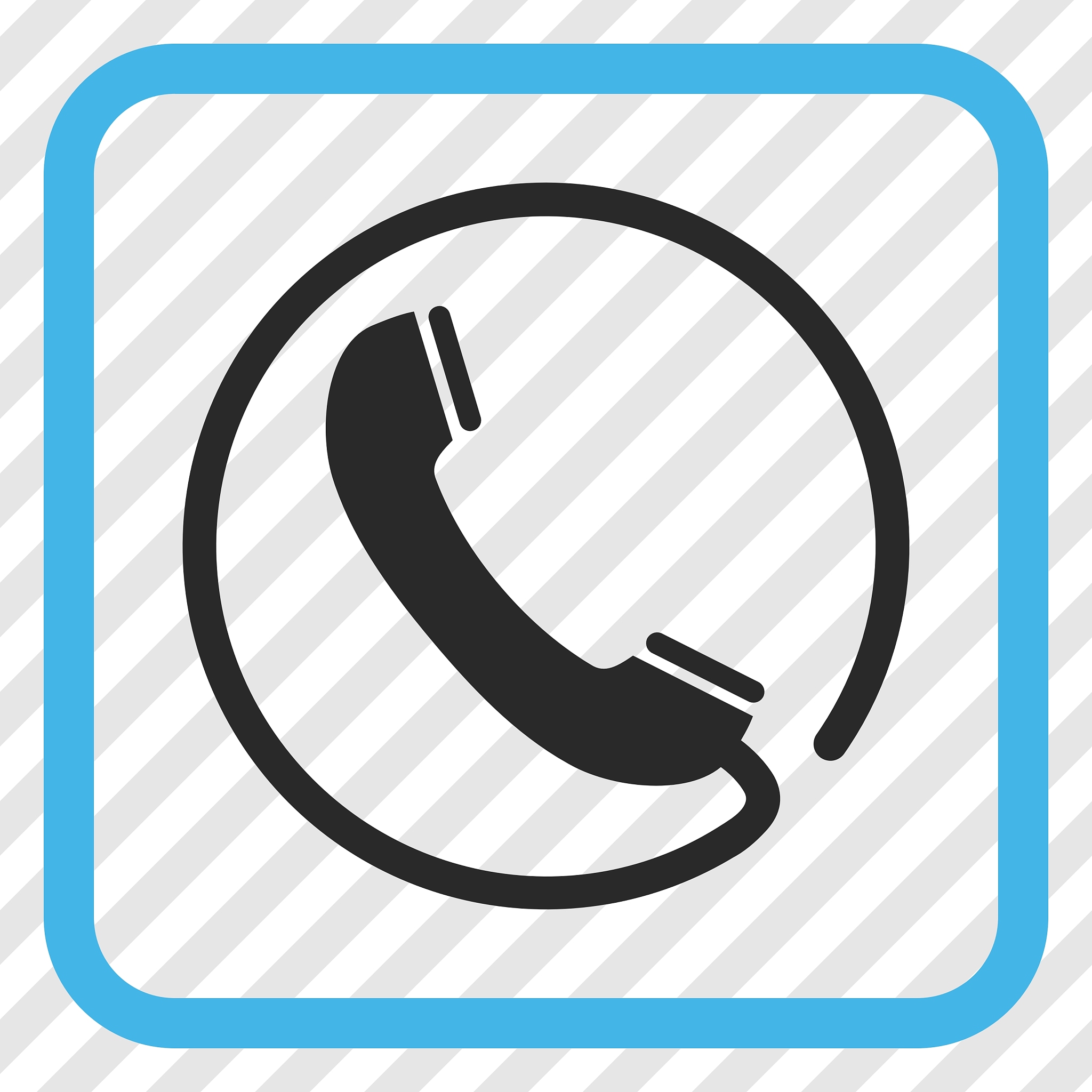phone icon in a frame