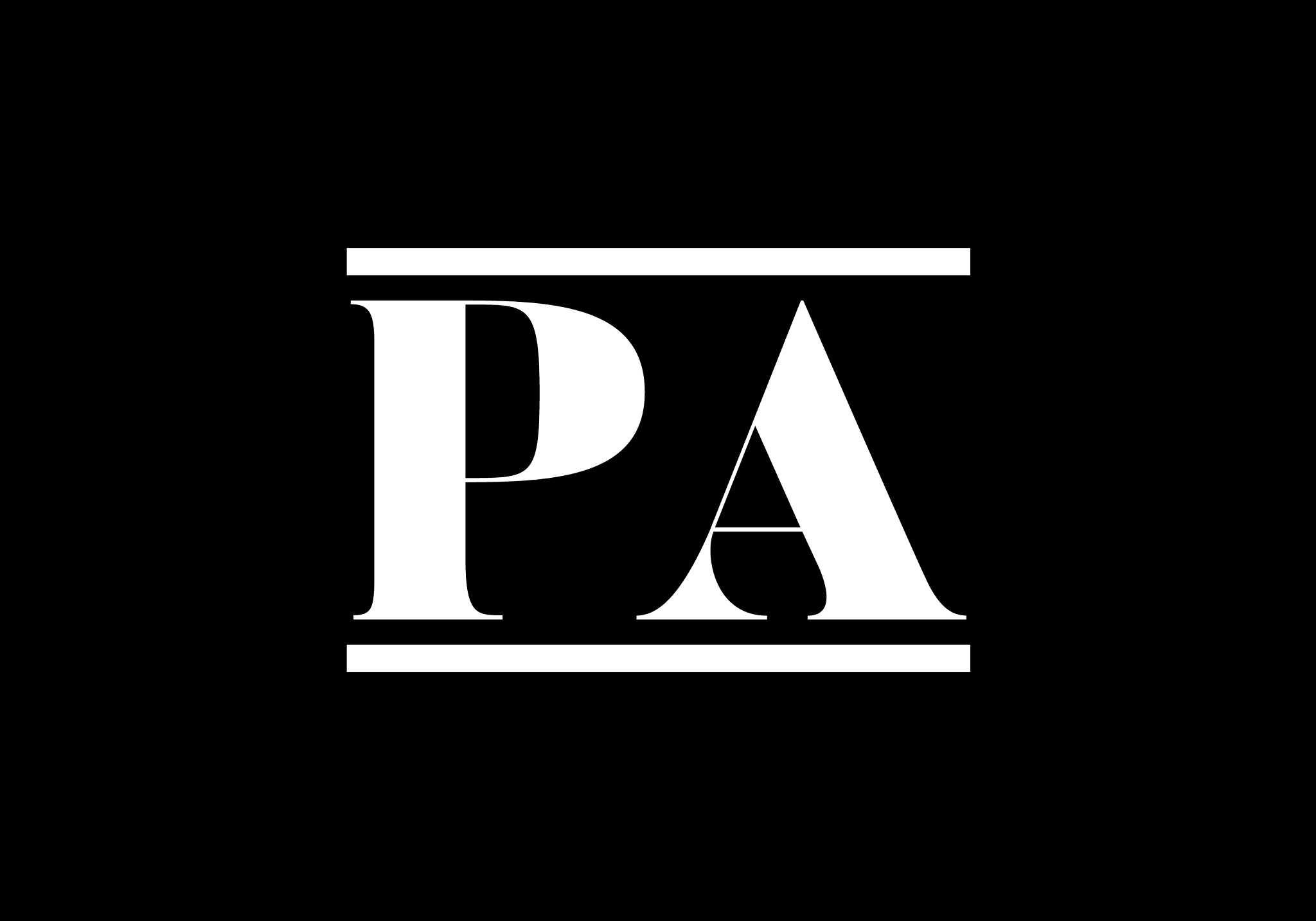 initial monogram letter p a logo design template