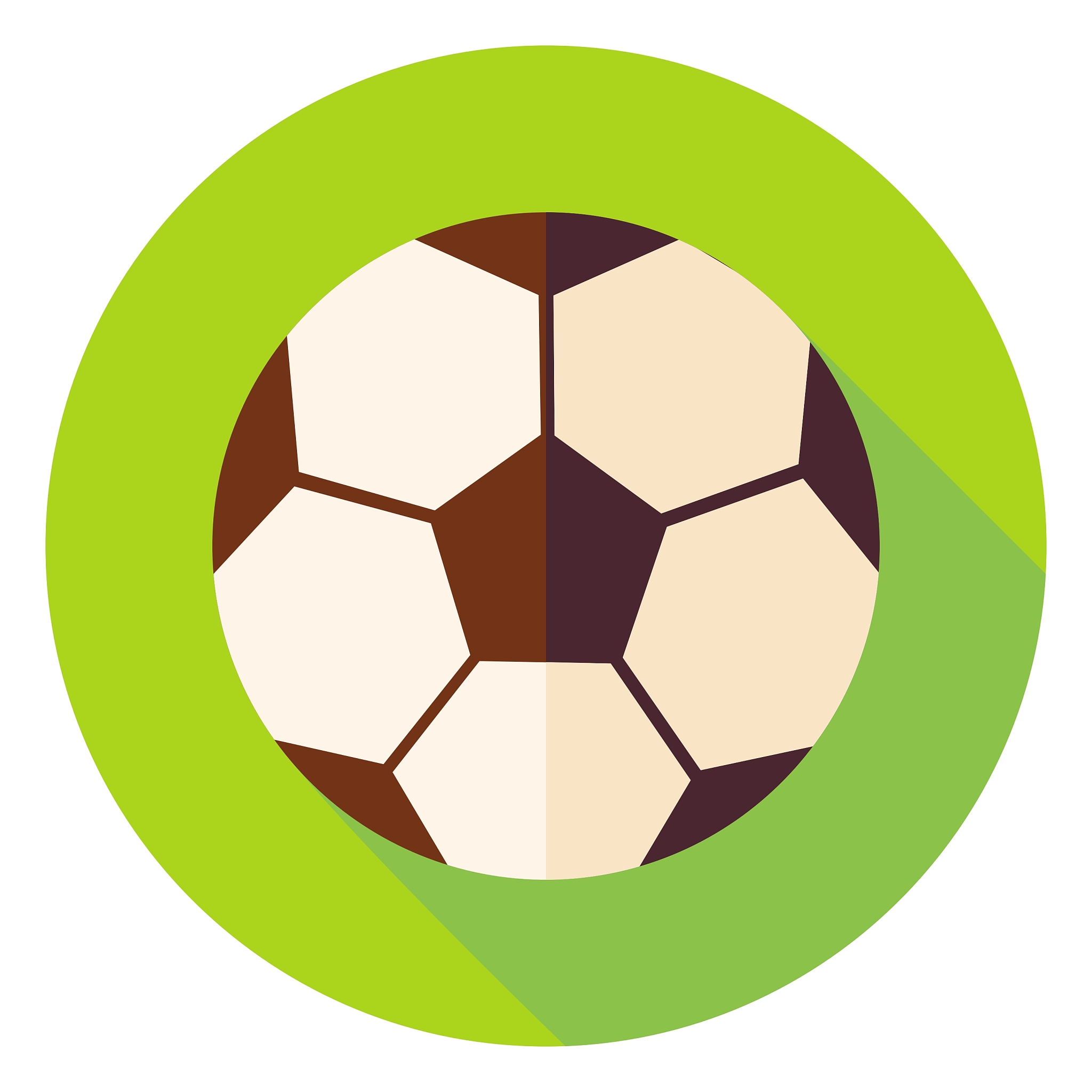 football soccer ball circle icon