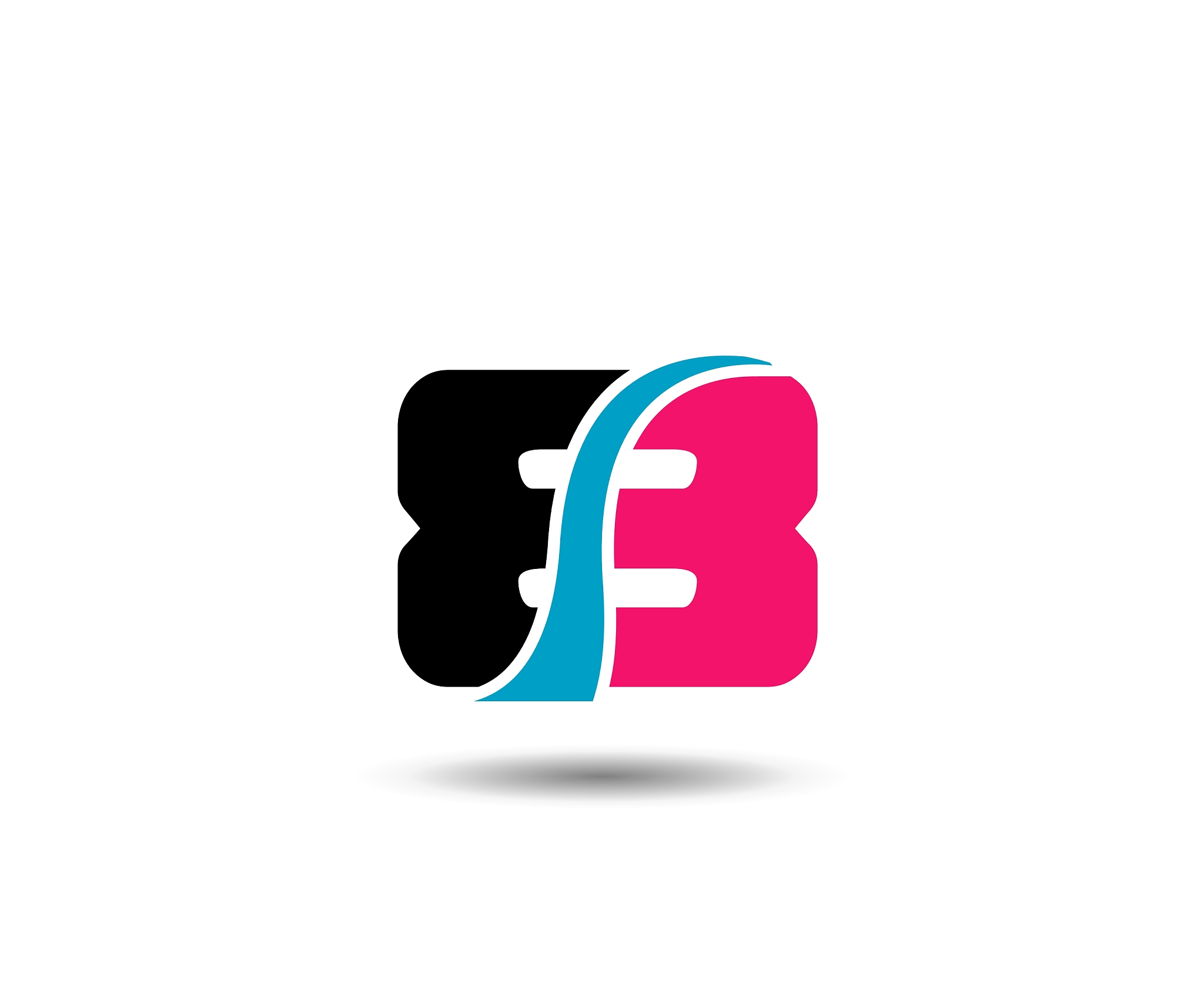 number eight 8 logo icon template elements