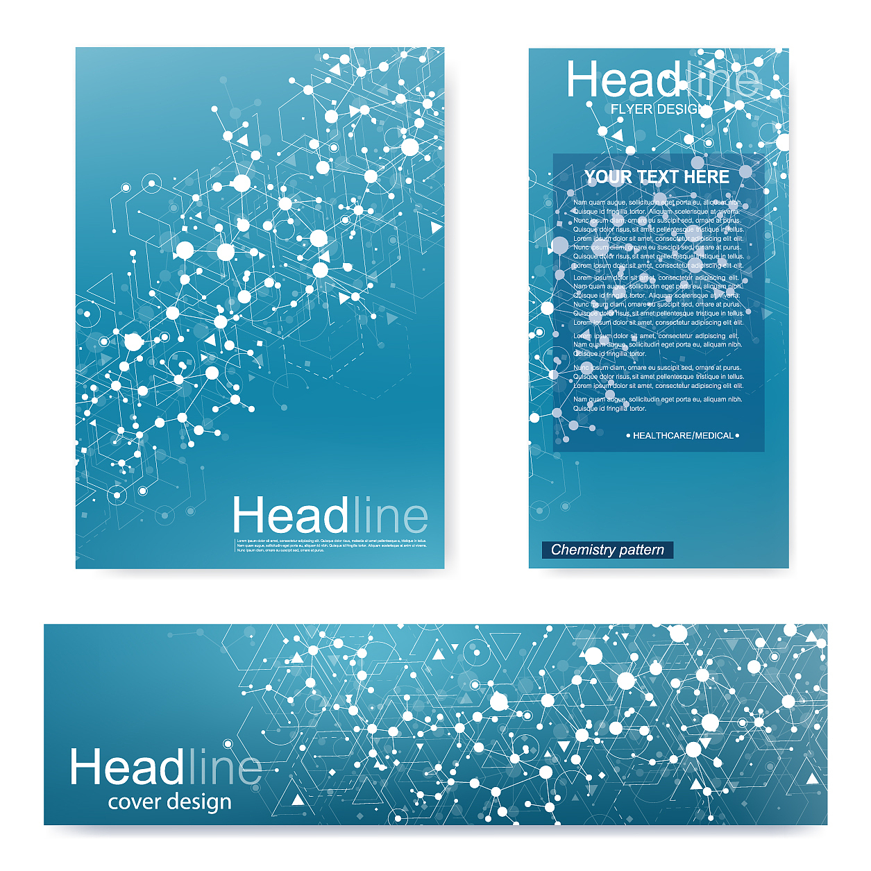 set flyer brochure size a4 templatebanner