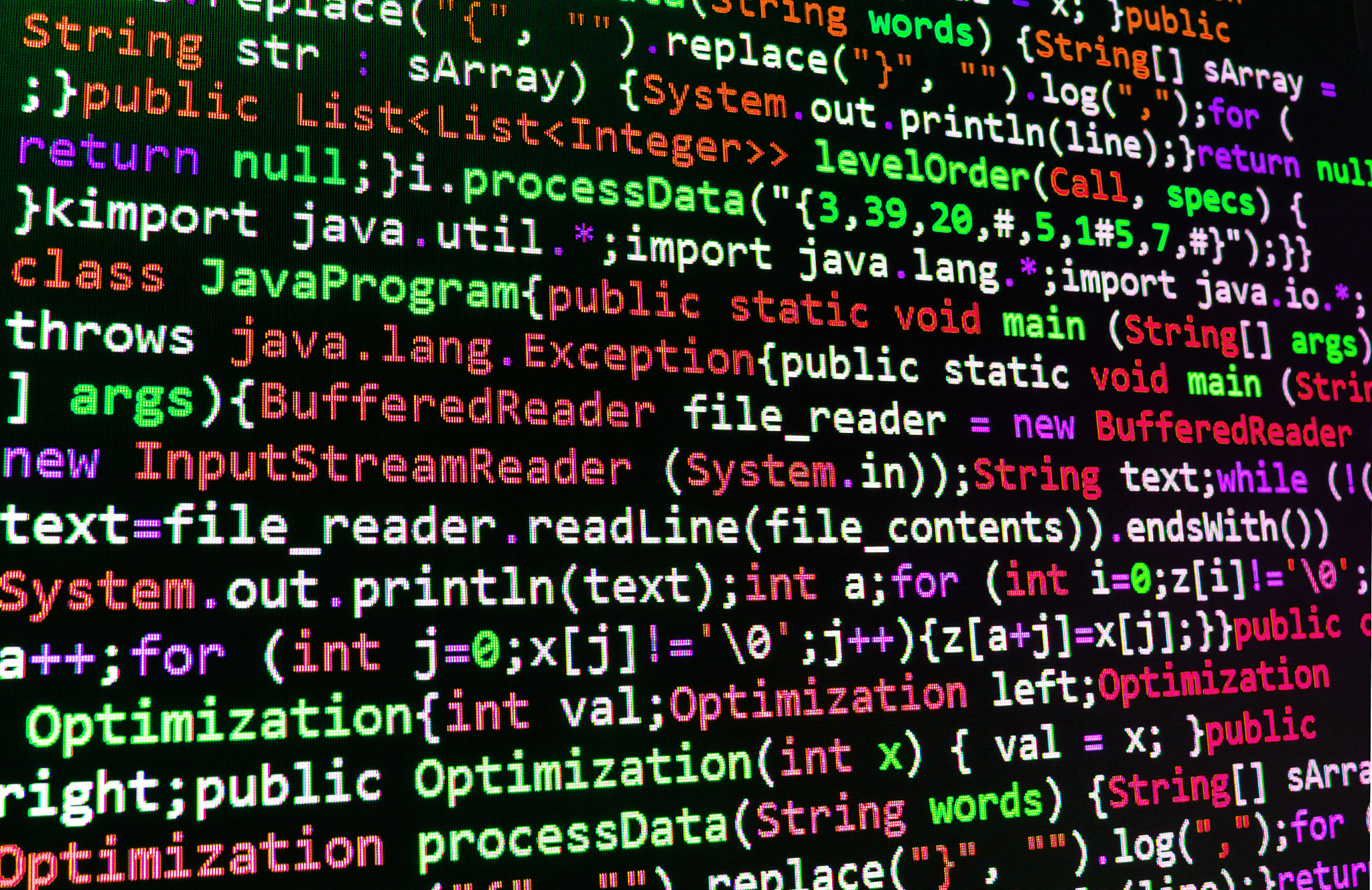 software developer programming code on computer