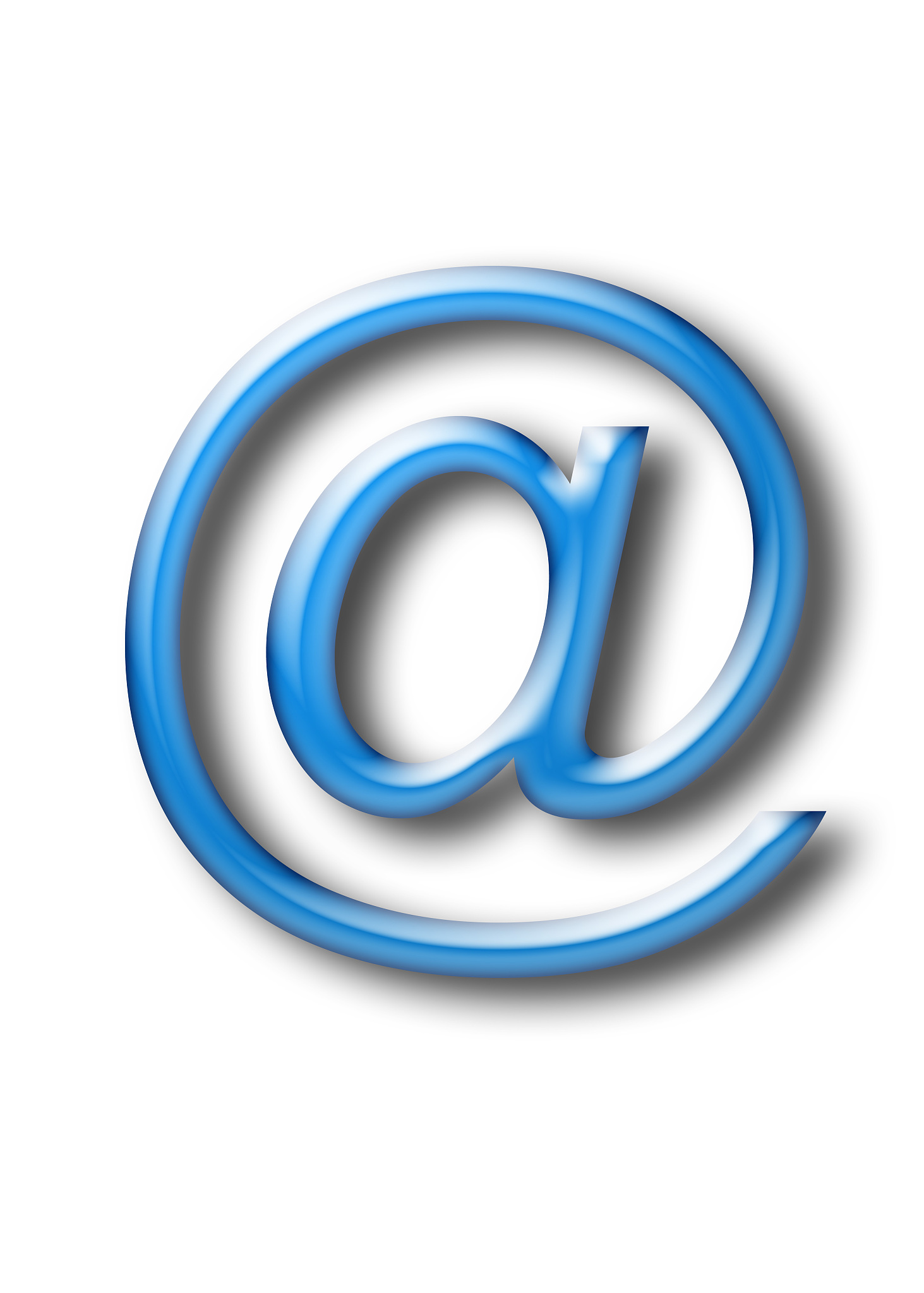 @-sign, close-up