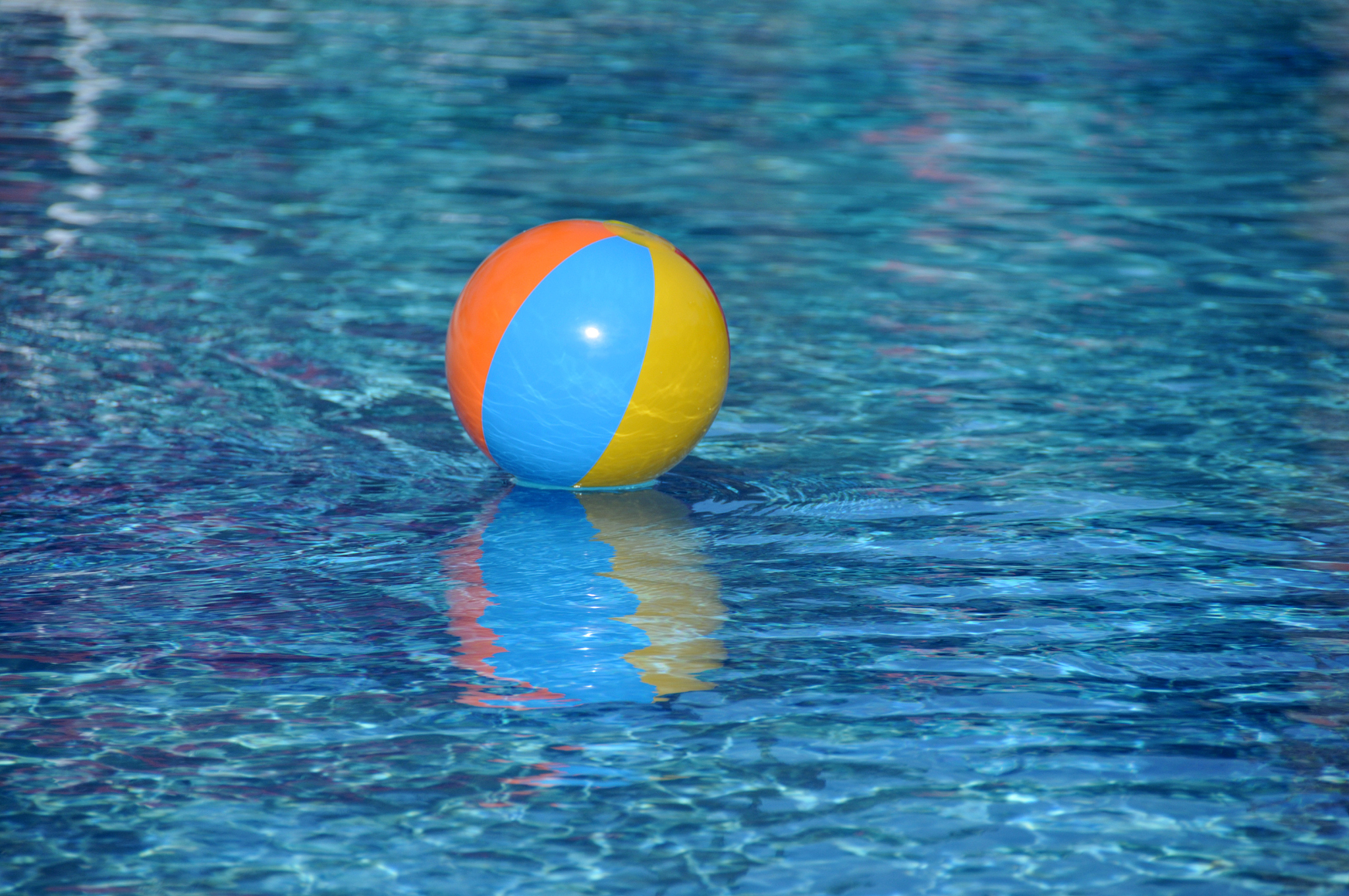 beachball in pool