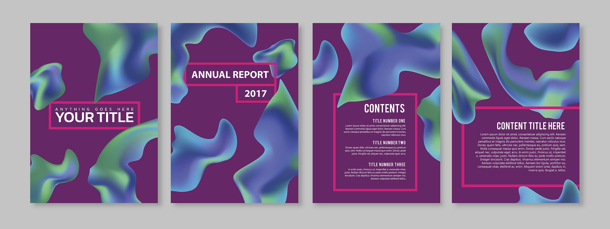 color blend page design set