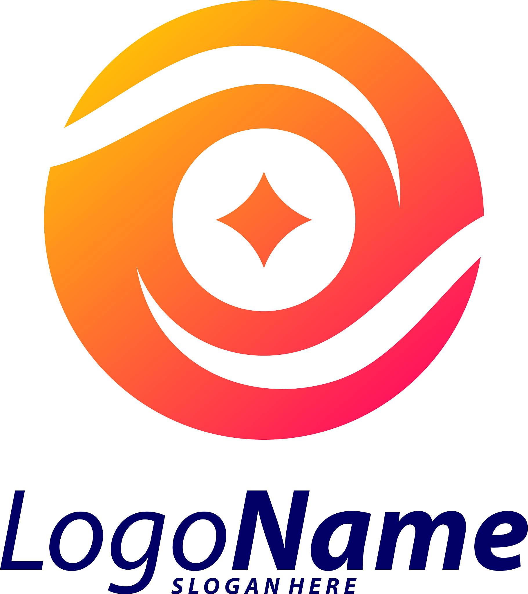 circle eye logo design concept eye logo template