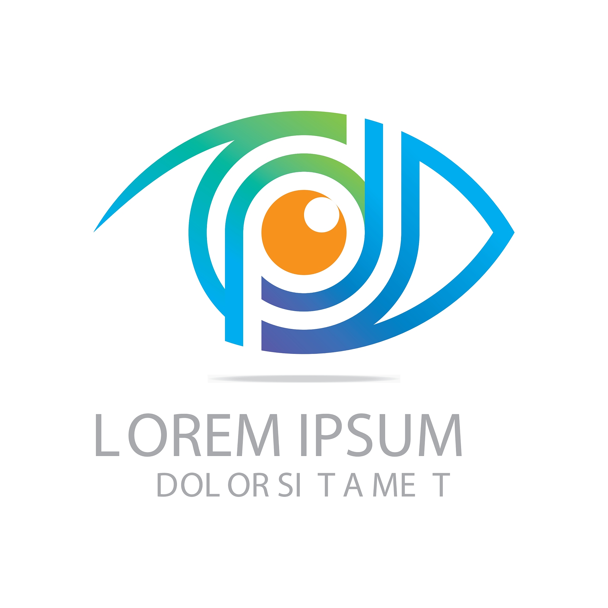 eyes logo design elegant optic