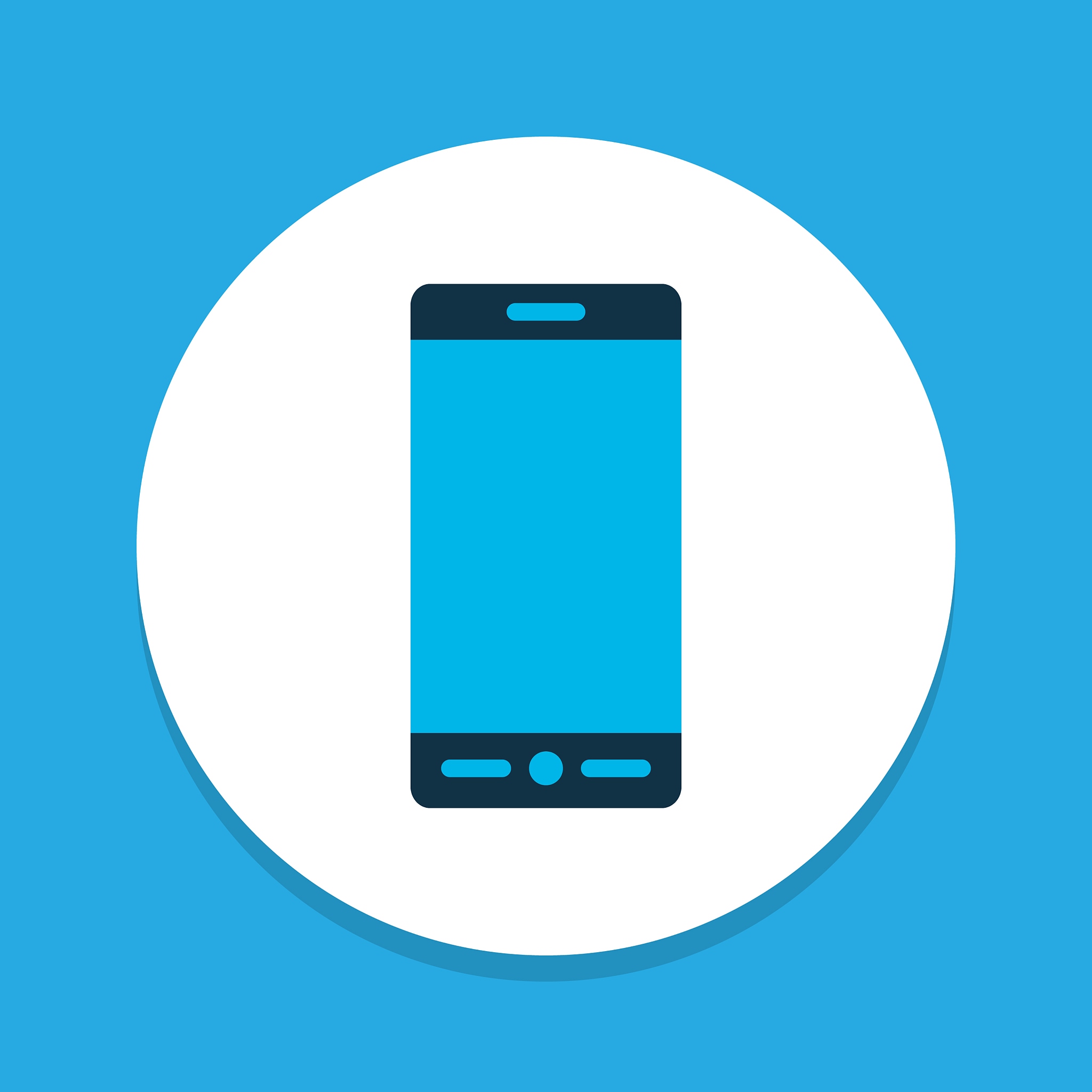 smartphone icon colored symbol premium quality