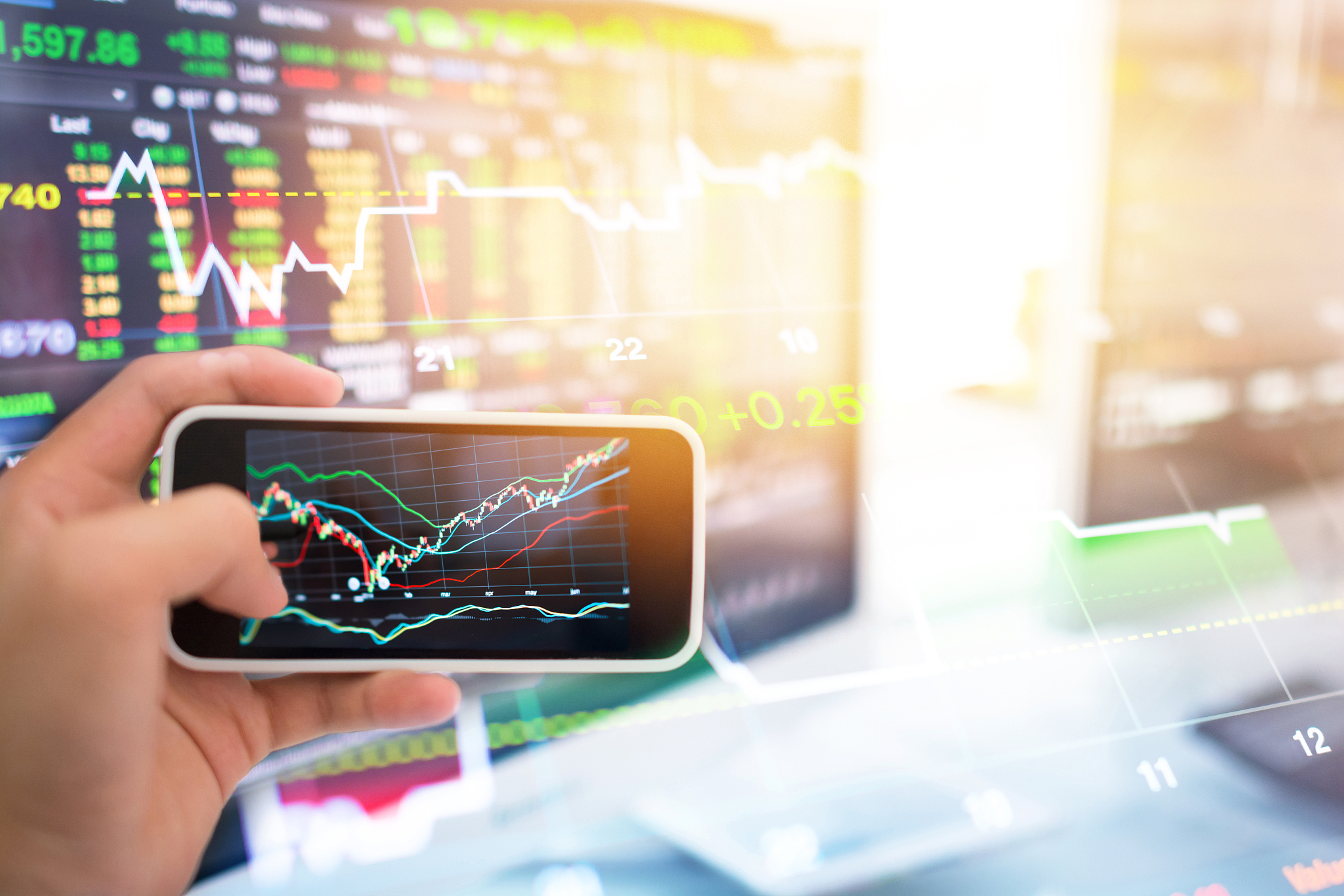 investment theme stockmarket and finance business analysis stock