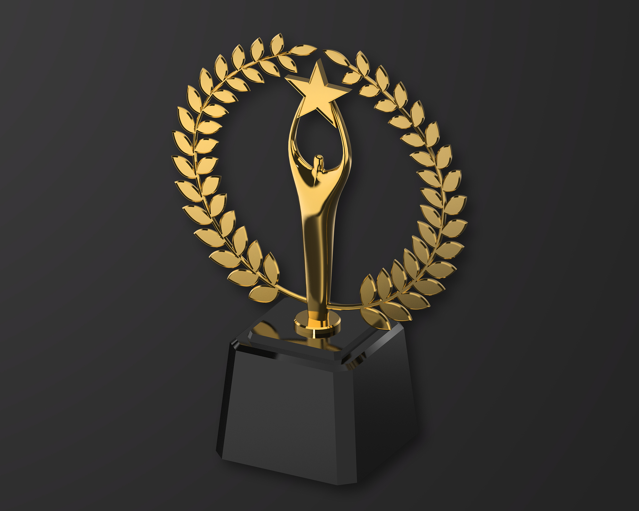 2019, awards, gold, trophy, 3d, graphics