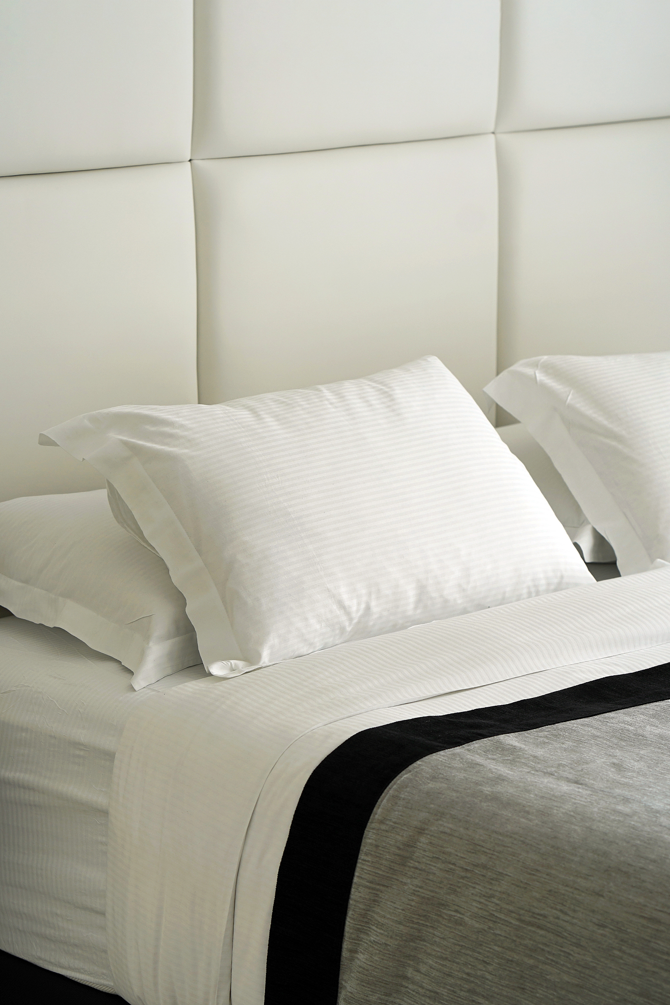 interior of a hotel bedroom. modern bedroom interior in the hote