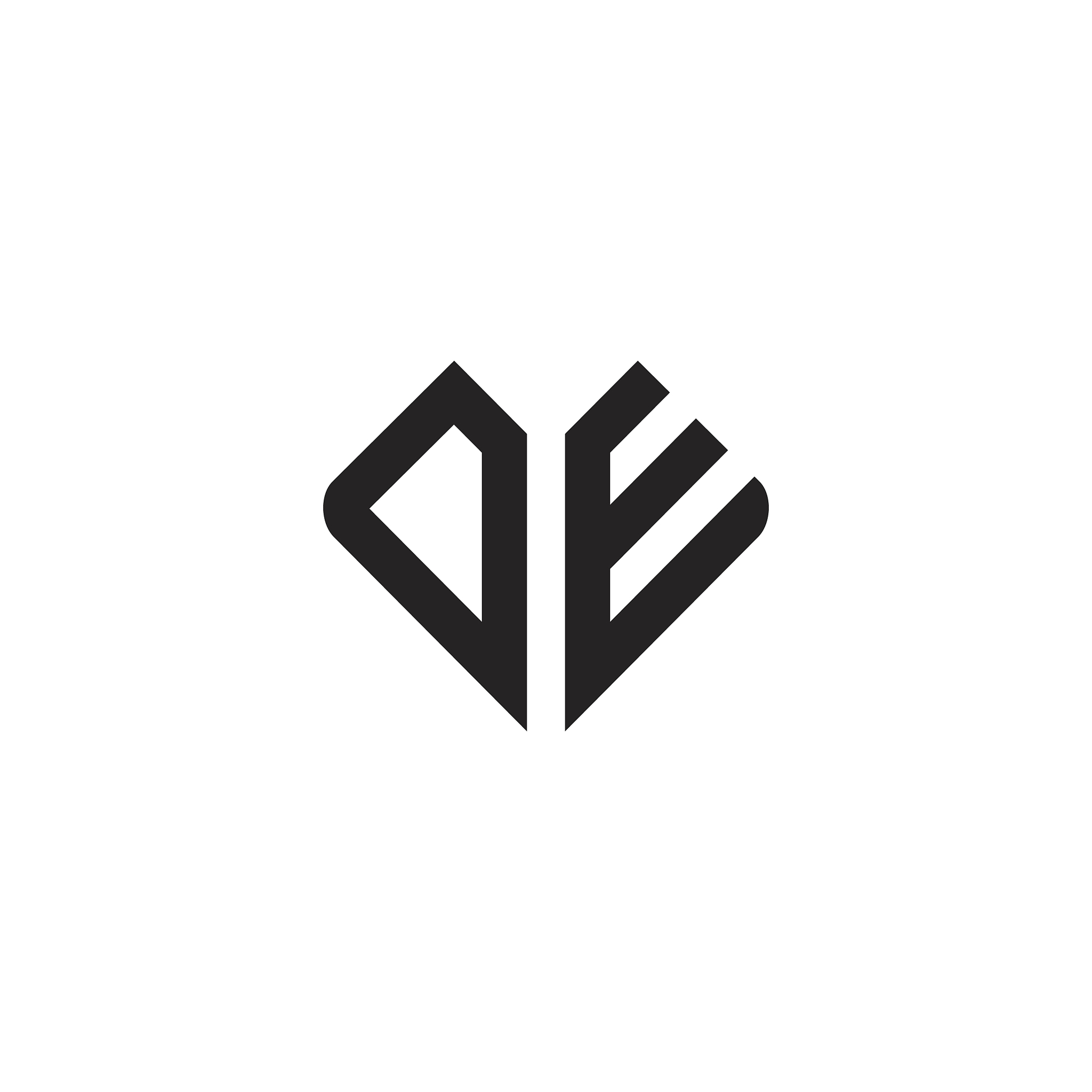 de letter logo icon design template elements