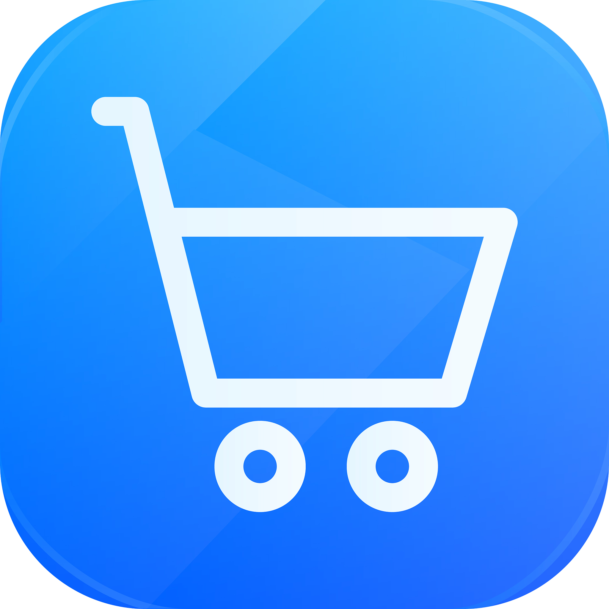 shopping glossy flat icon buy symbol