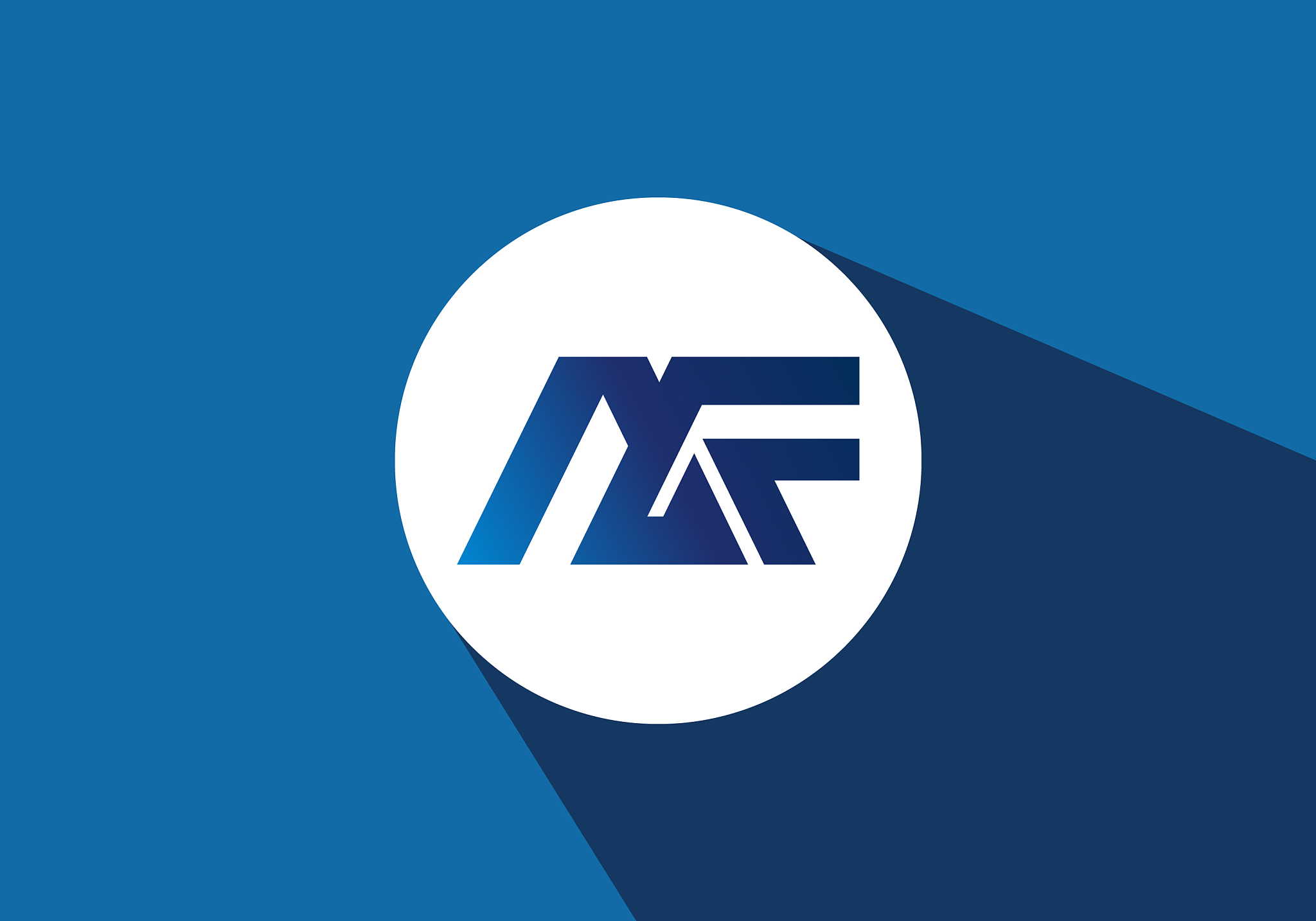 a f initial letter logo design creative modern