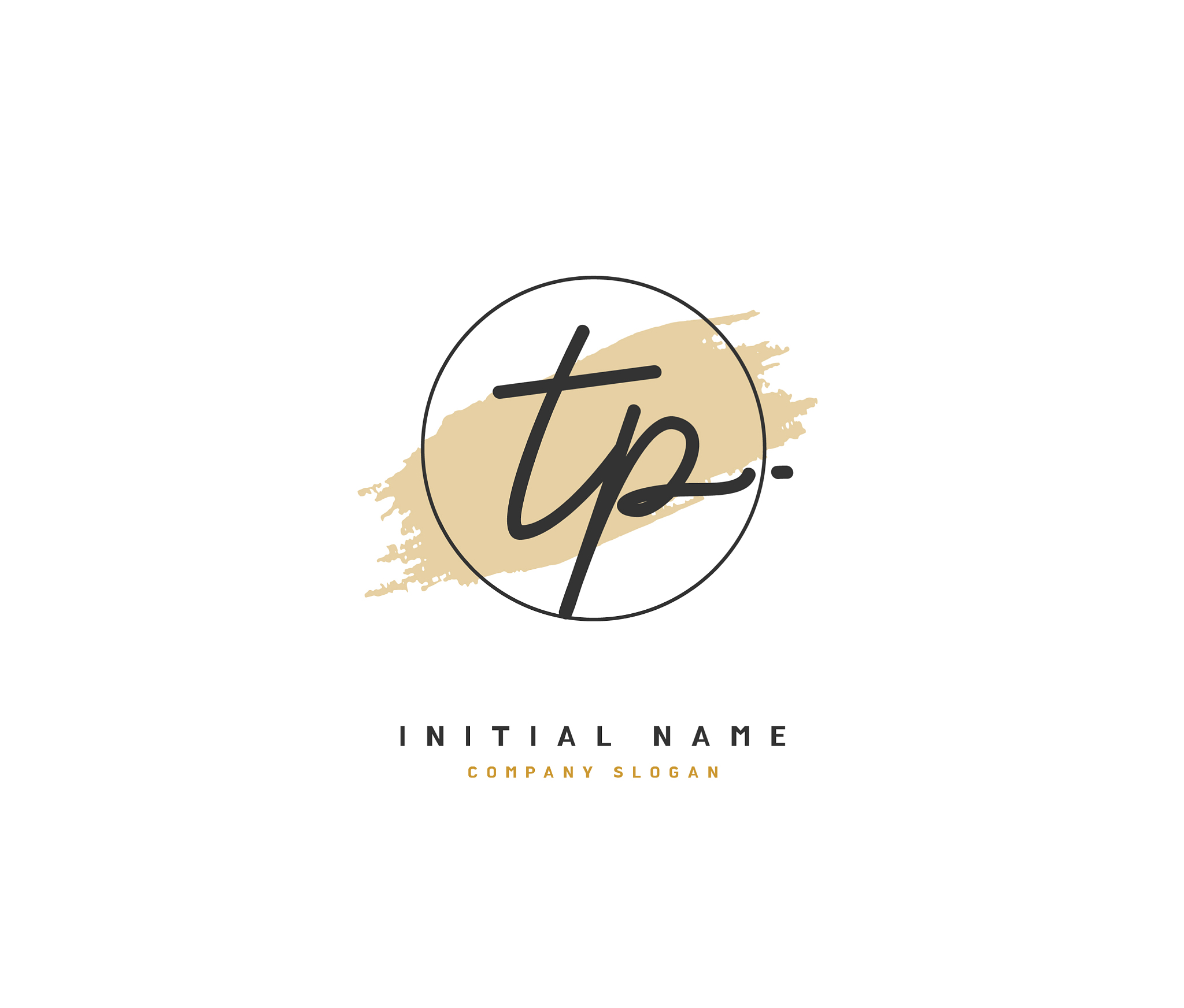 t p tp beauty initial logo handwriting logo of