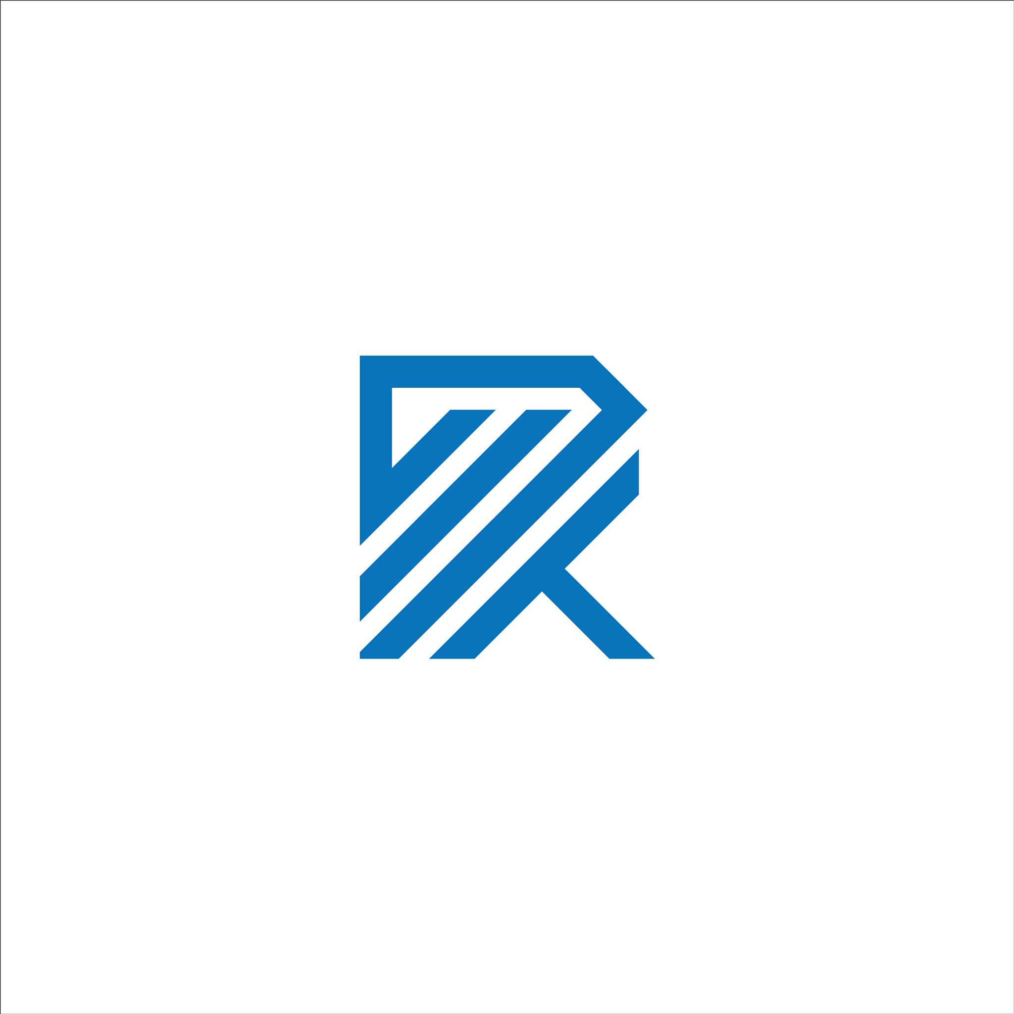initial letter rw or wr logo design template