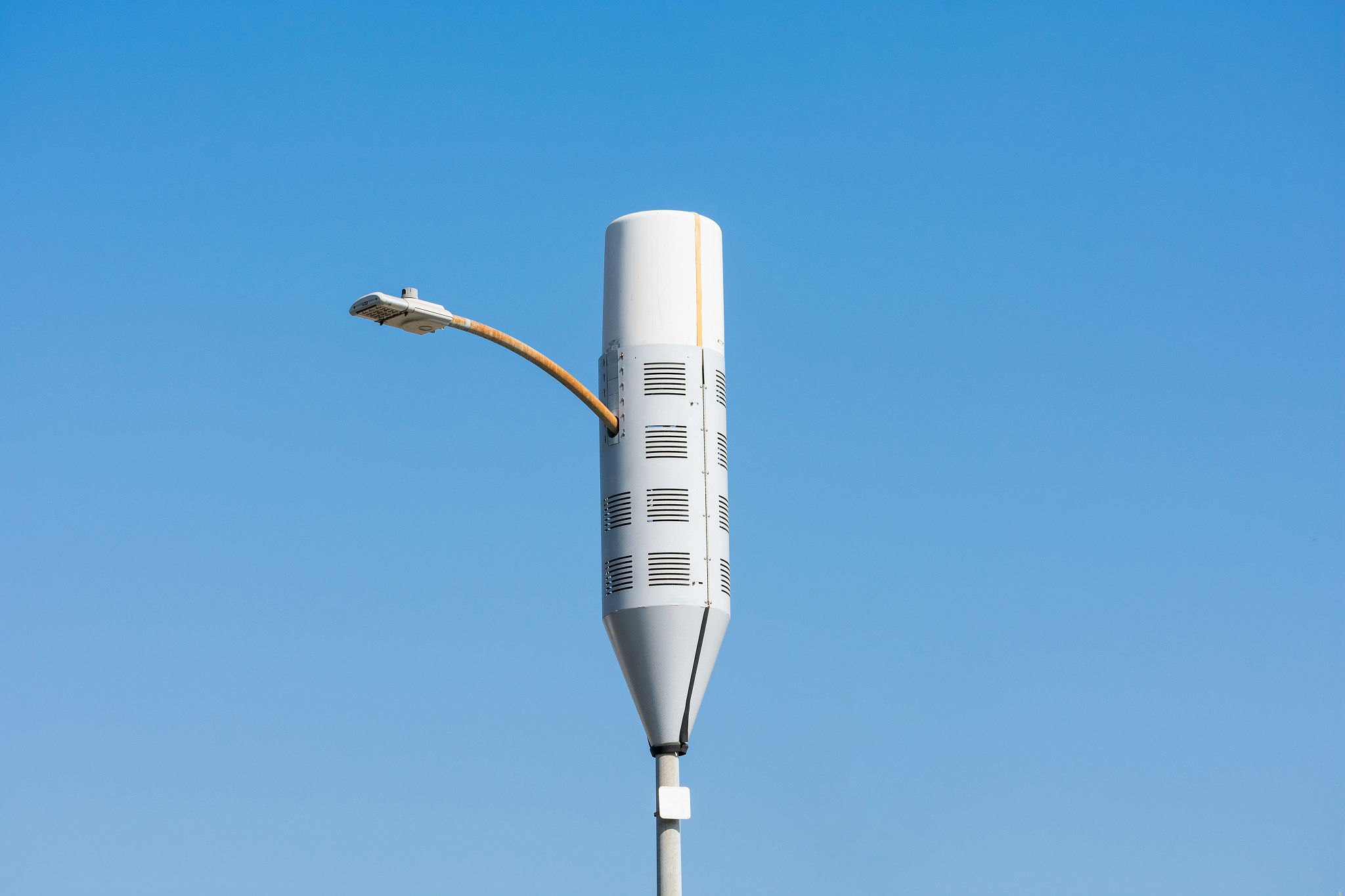 a typical small cell antenna for 5g wireless network installed o