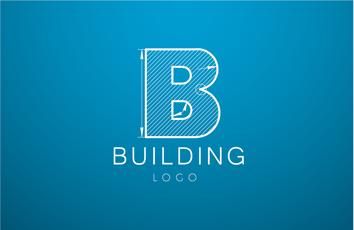 logo template letter b in the style of a
