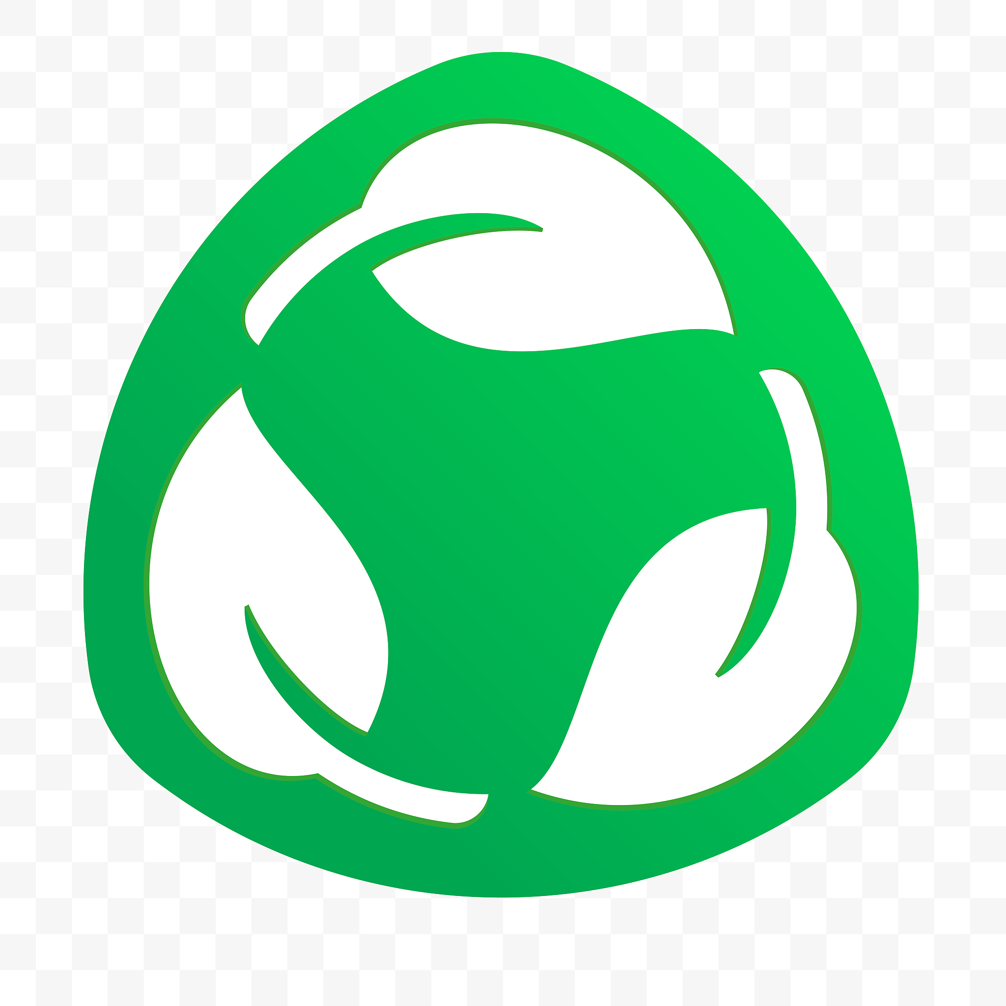 biodegradable recyclable plastic free package label vector icon.