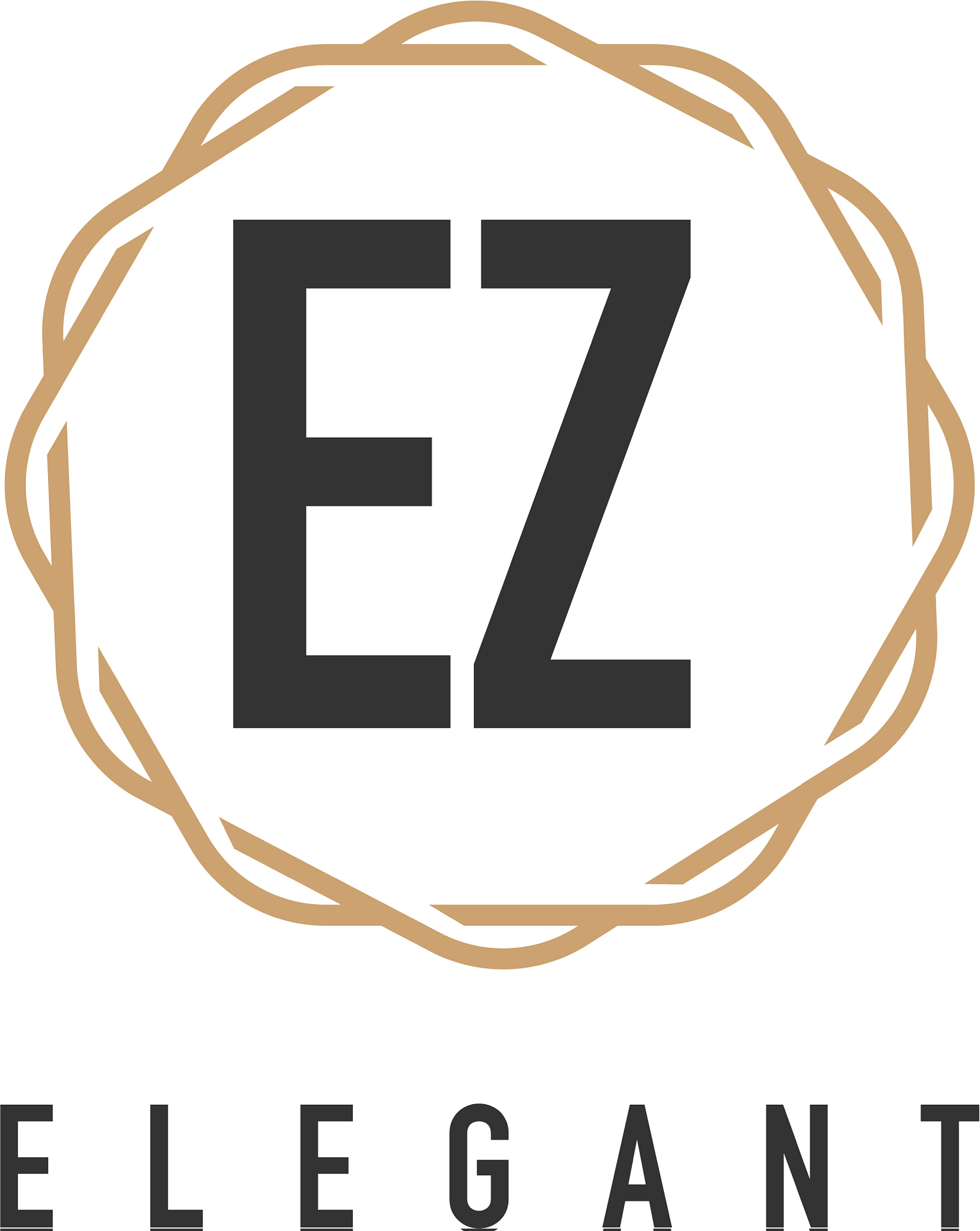 initial letter ez luxurious minimalist elegant