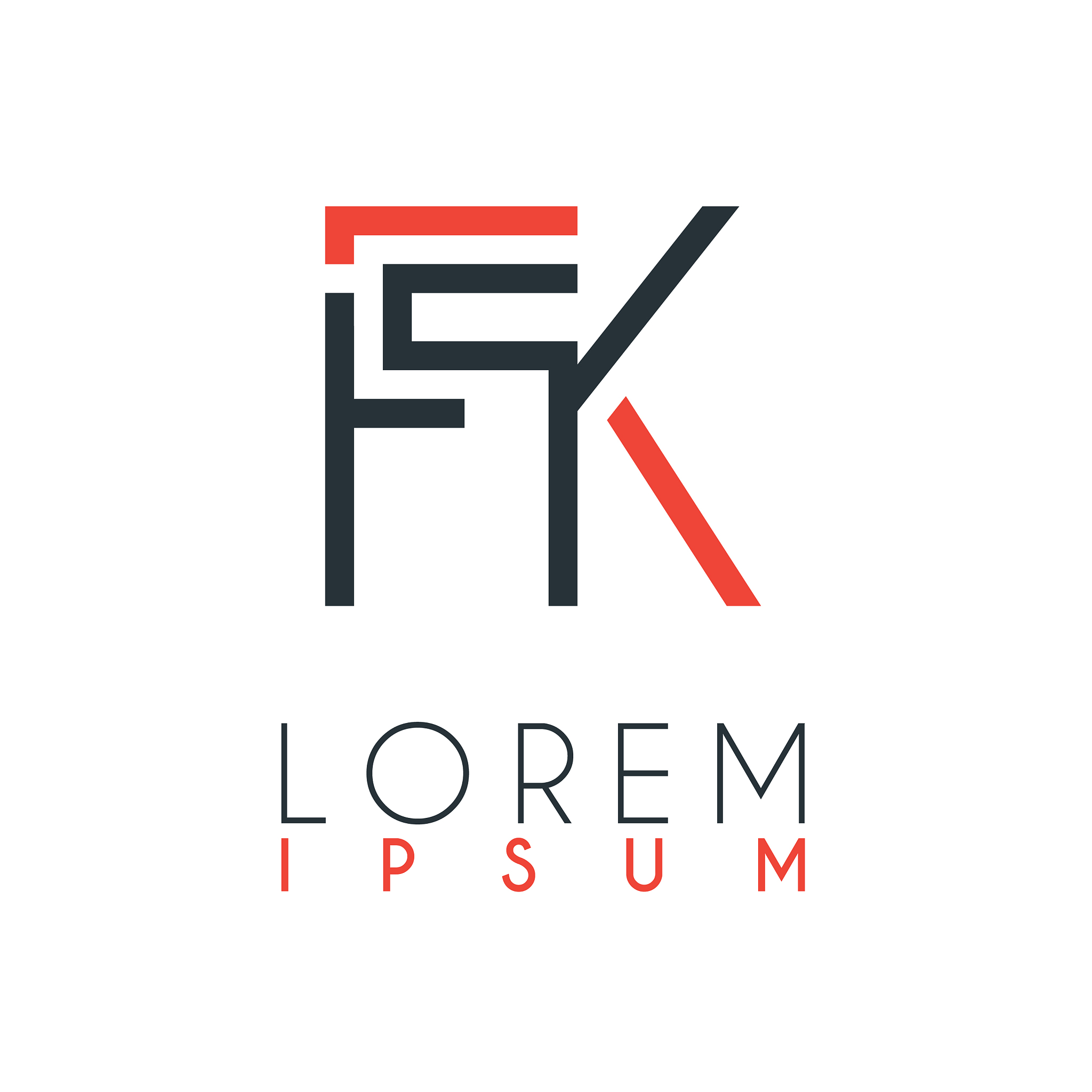 the logo between letter f and letter k or fk