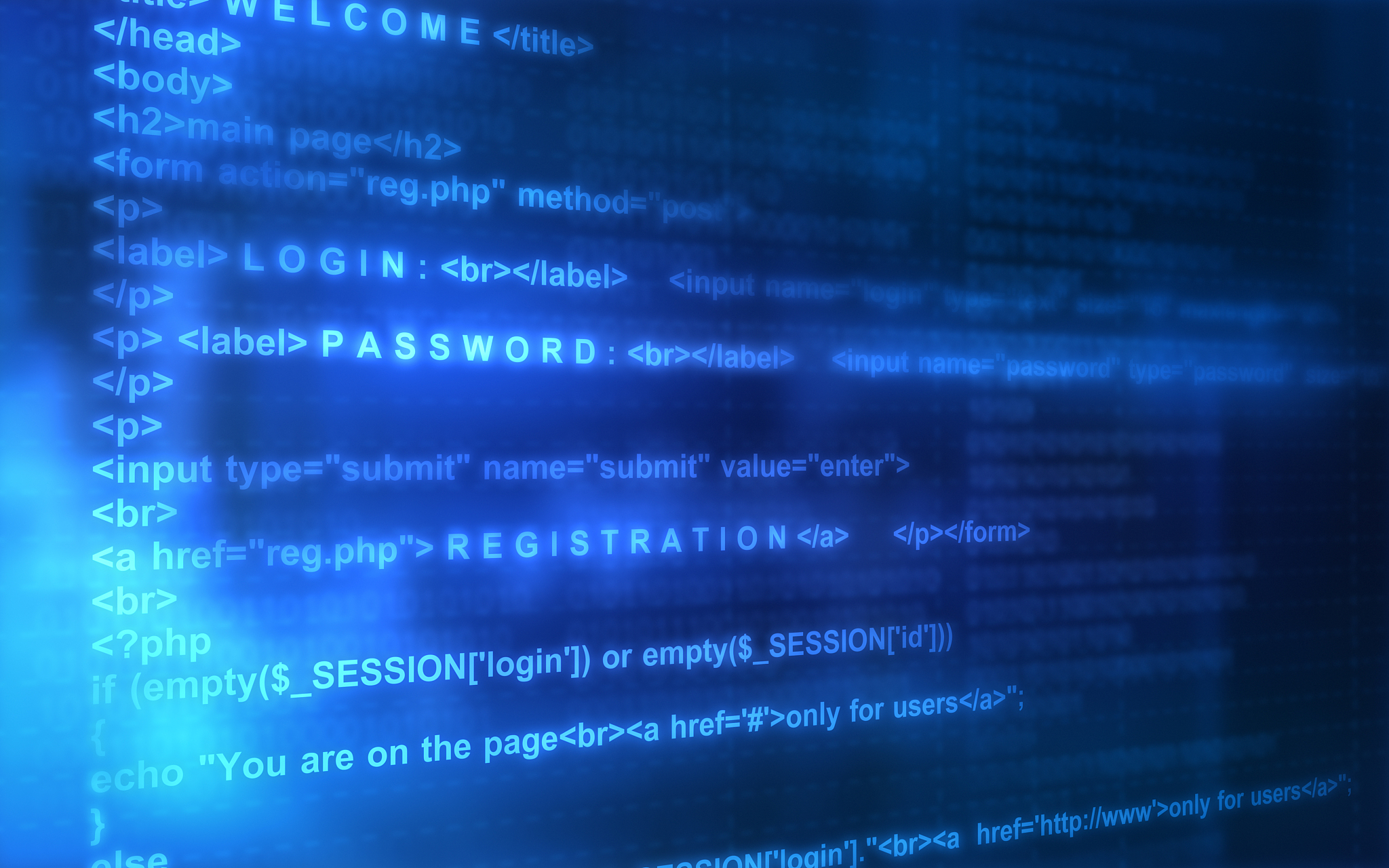 registration in the page